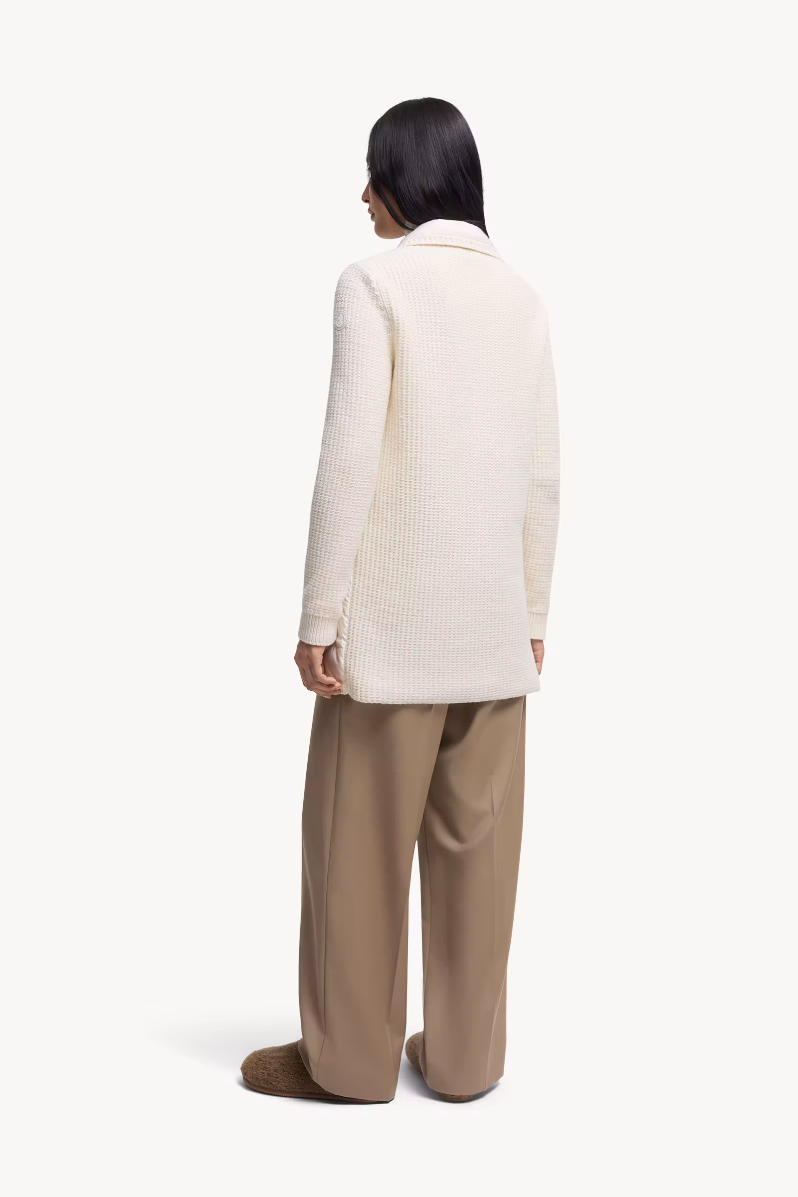Wool & Cashmere Padded Cardigan
