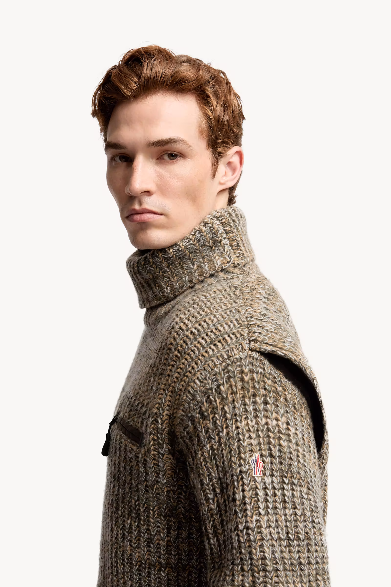 Wool Turtleneck Sweater with Pocket