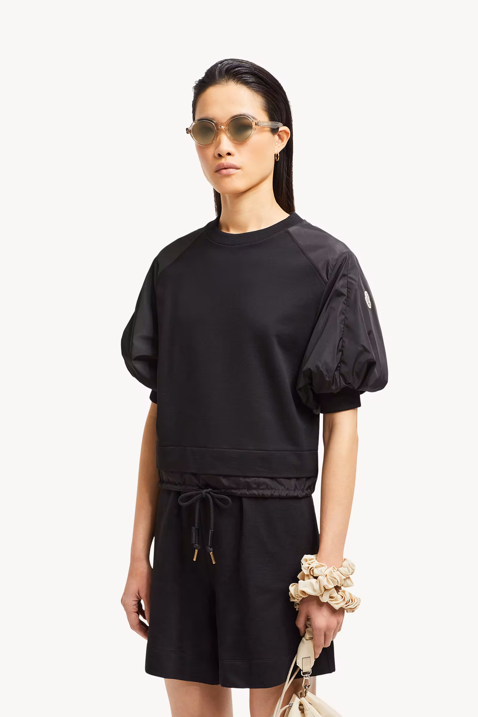 Puff Sleeve Cotton T-Shirt