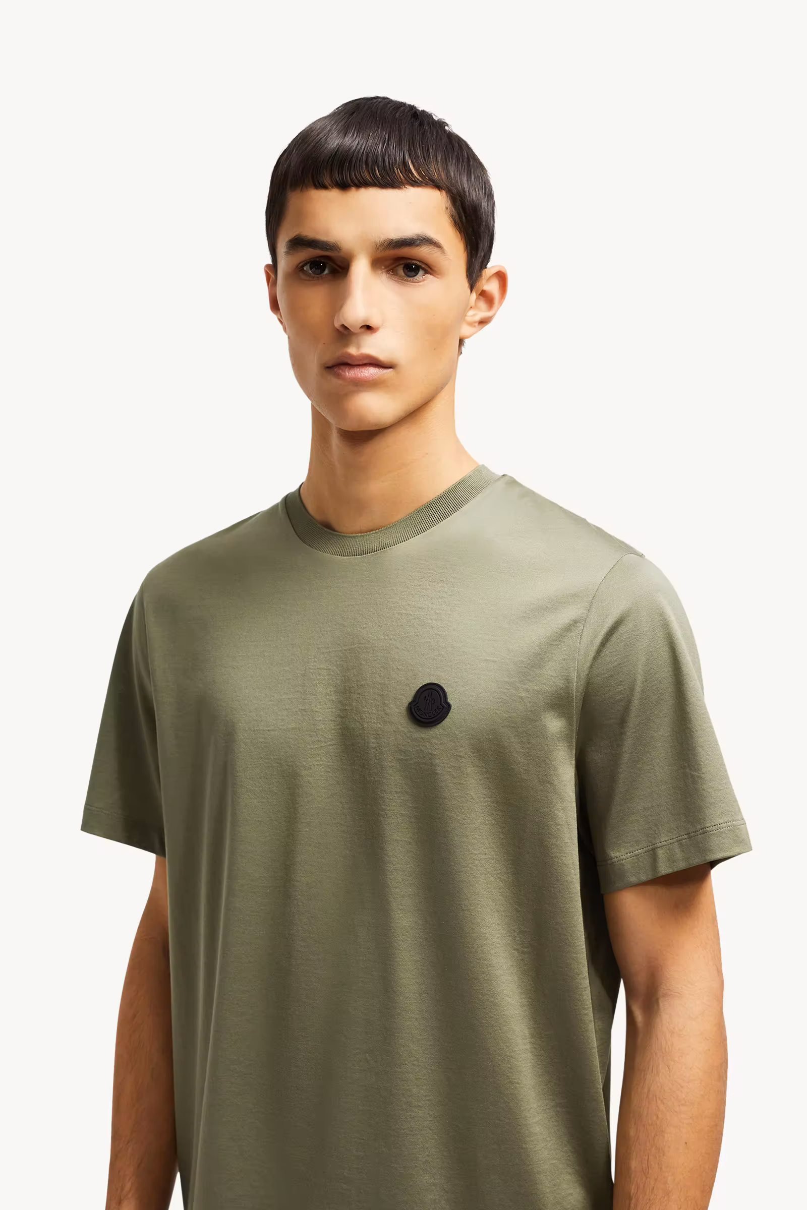 Vertical Back Logo Cotton T-Shirt