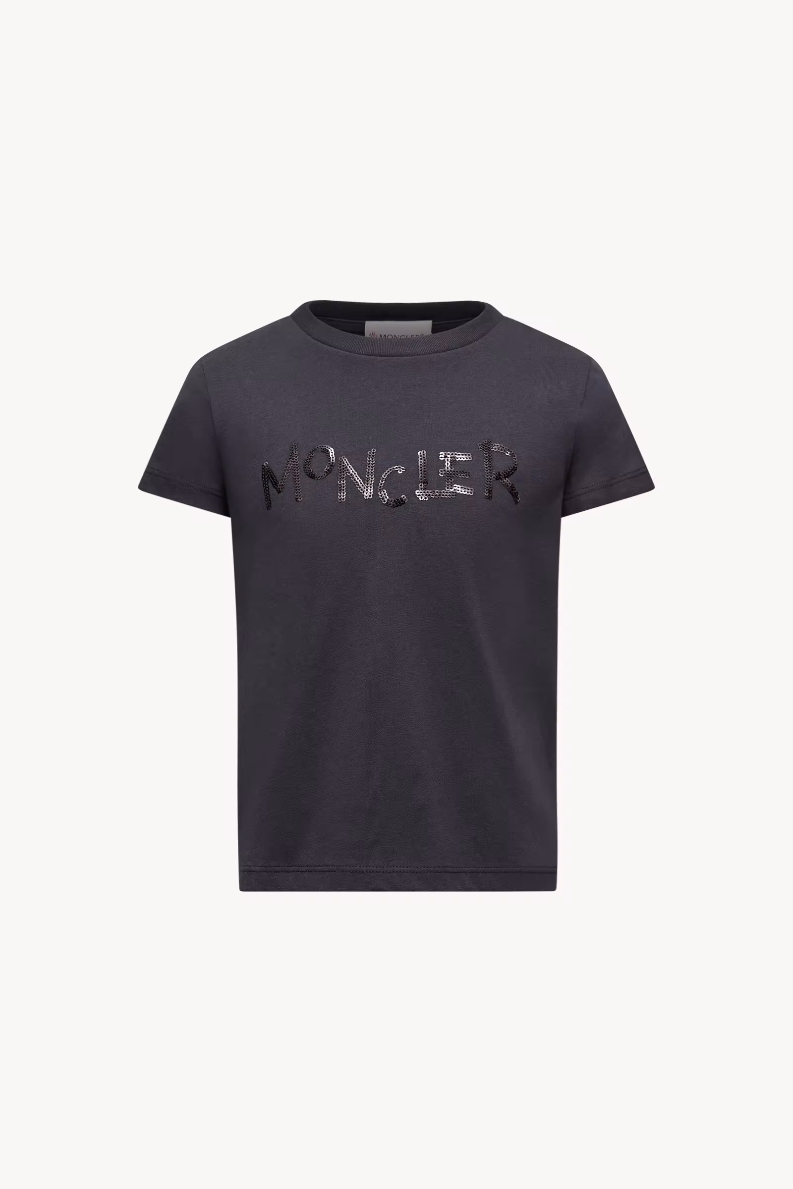 Sequin-Embroidered Logo Cotton T-Shirt