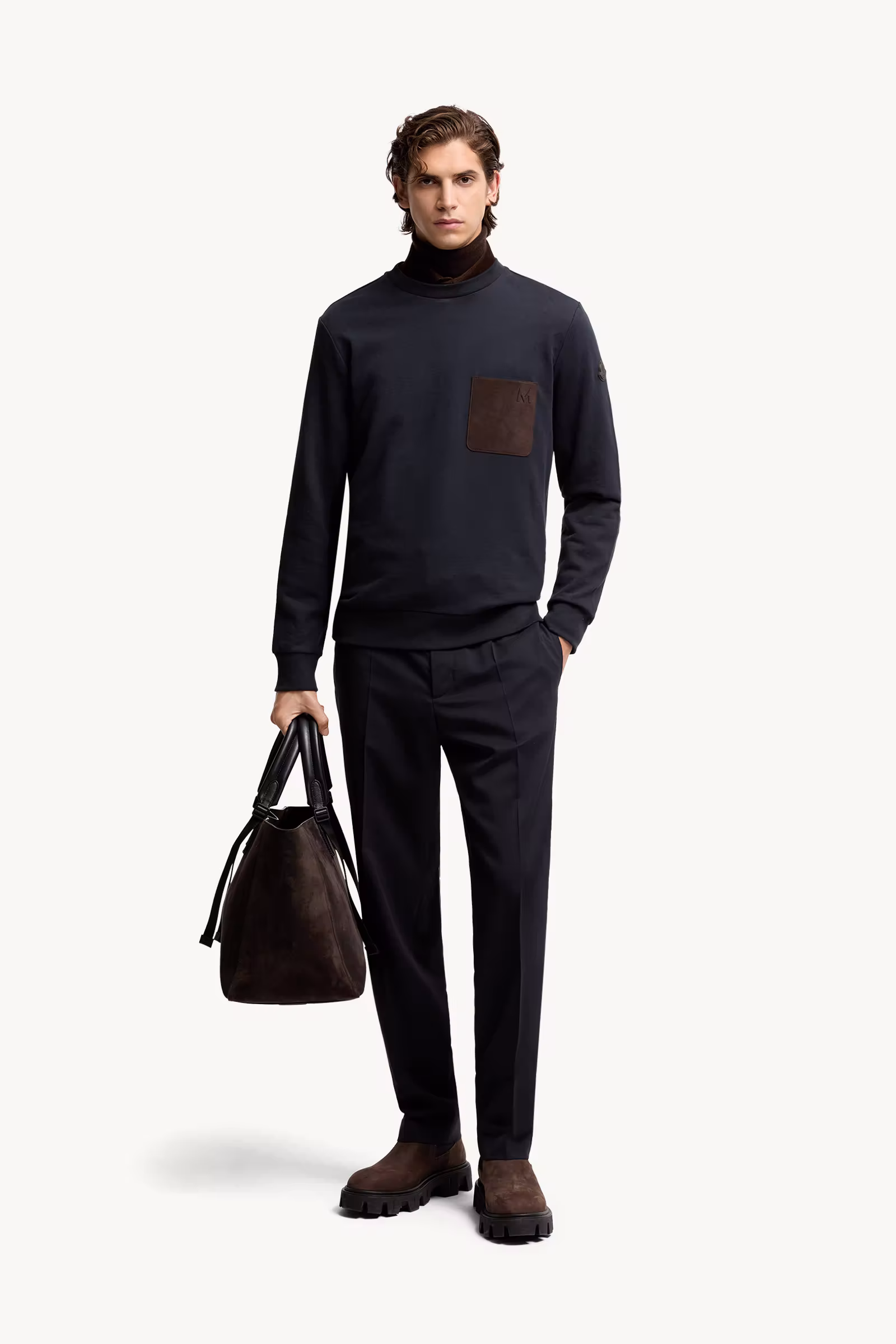 Cotton & Cashmere Sweatshirt with Pocket