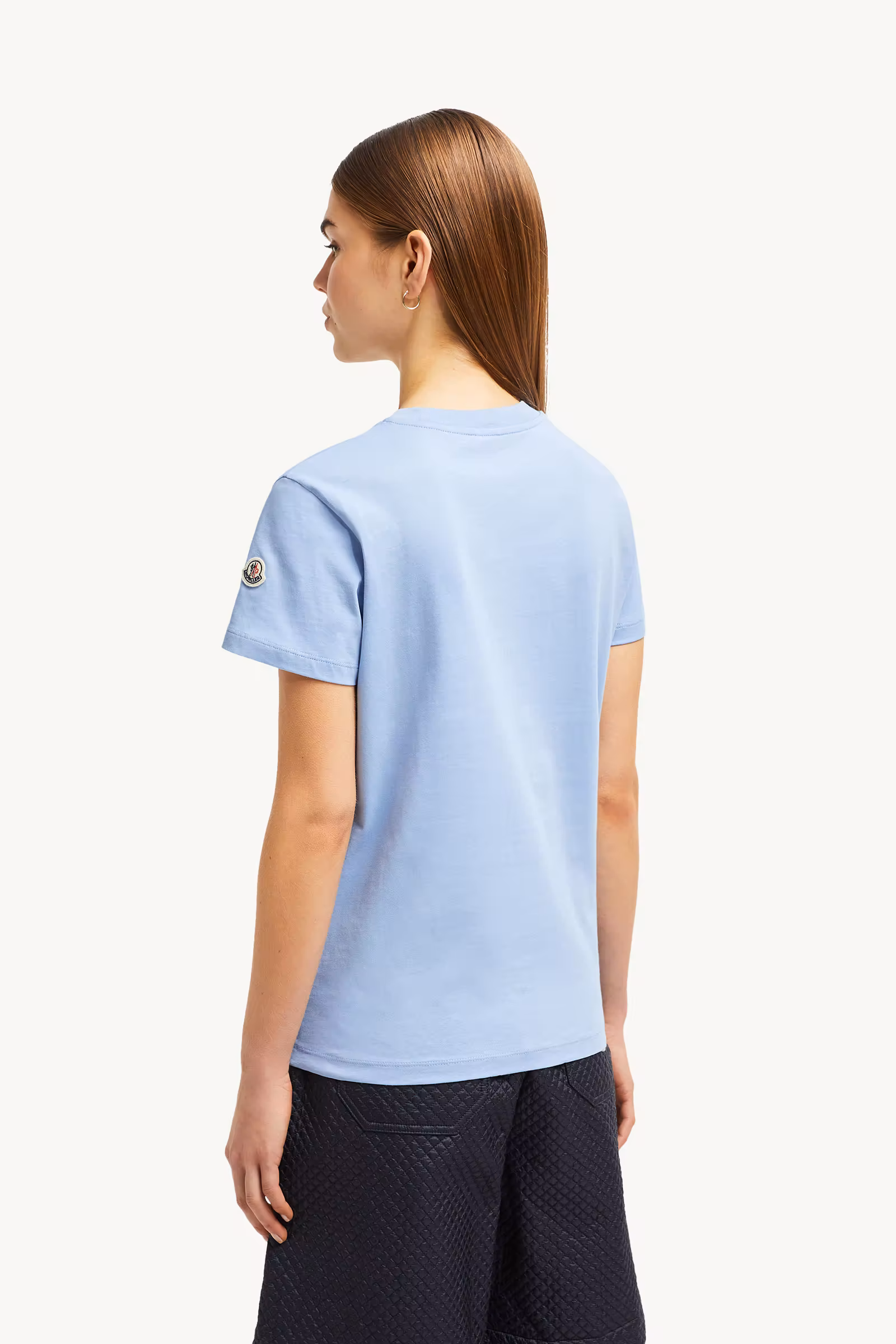 Embroidered Tonal Logo Cotton T-Shirt