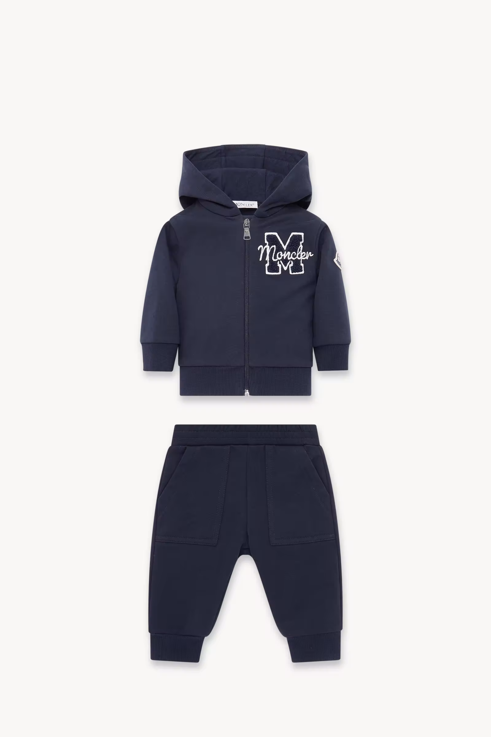 Embroidered Teddy Logo Cotton Sweatsuit Set