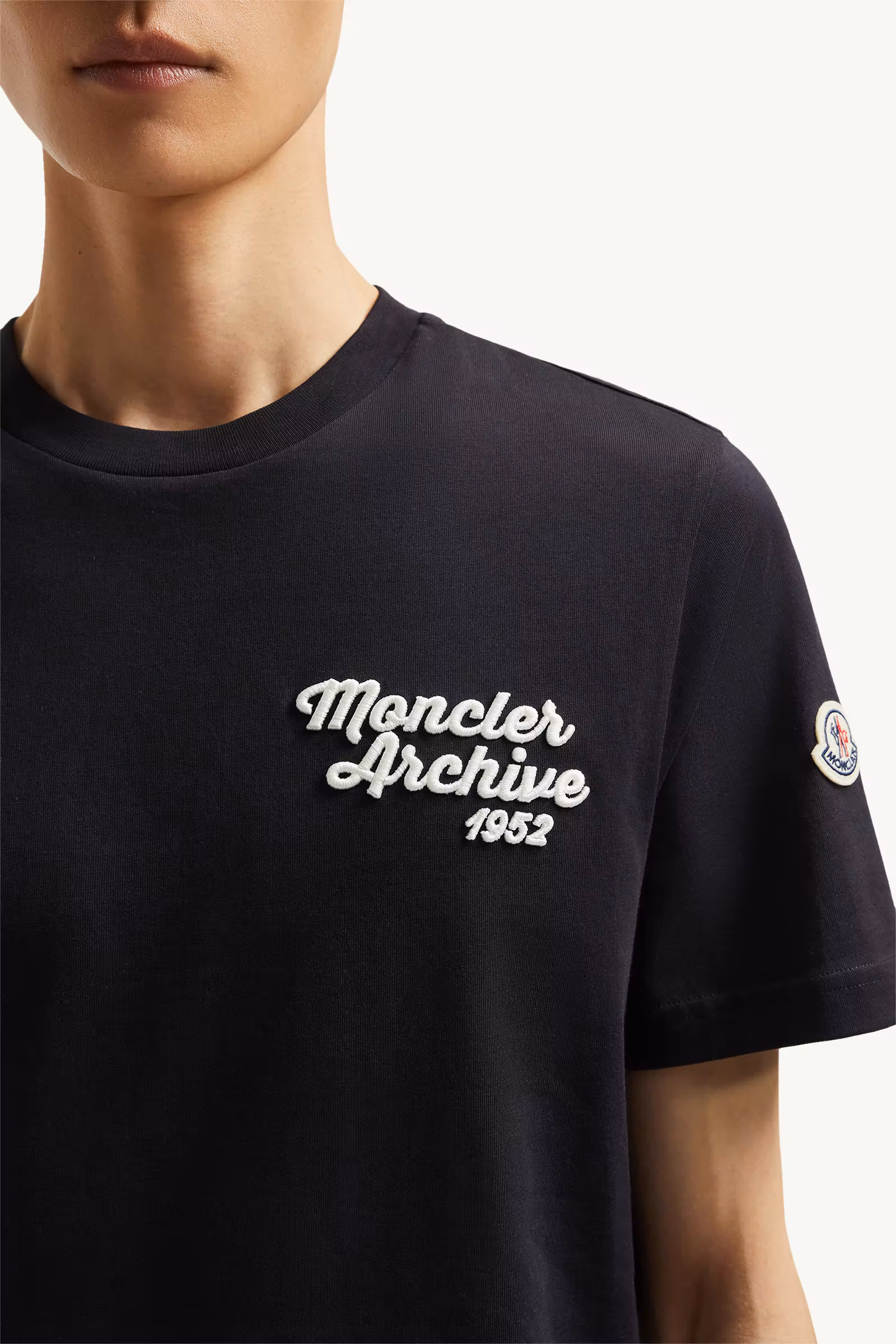 Embroidered Logo Cotton T-Shirt