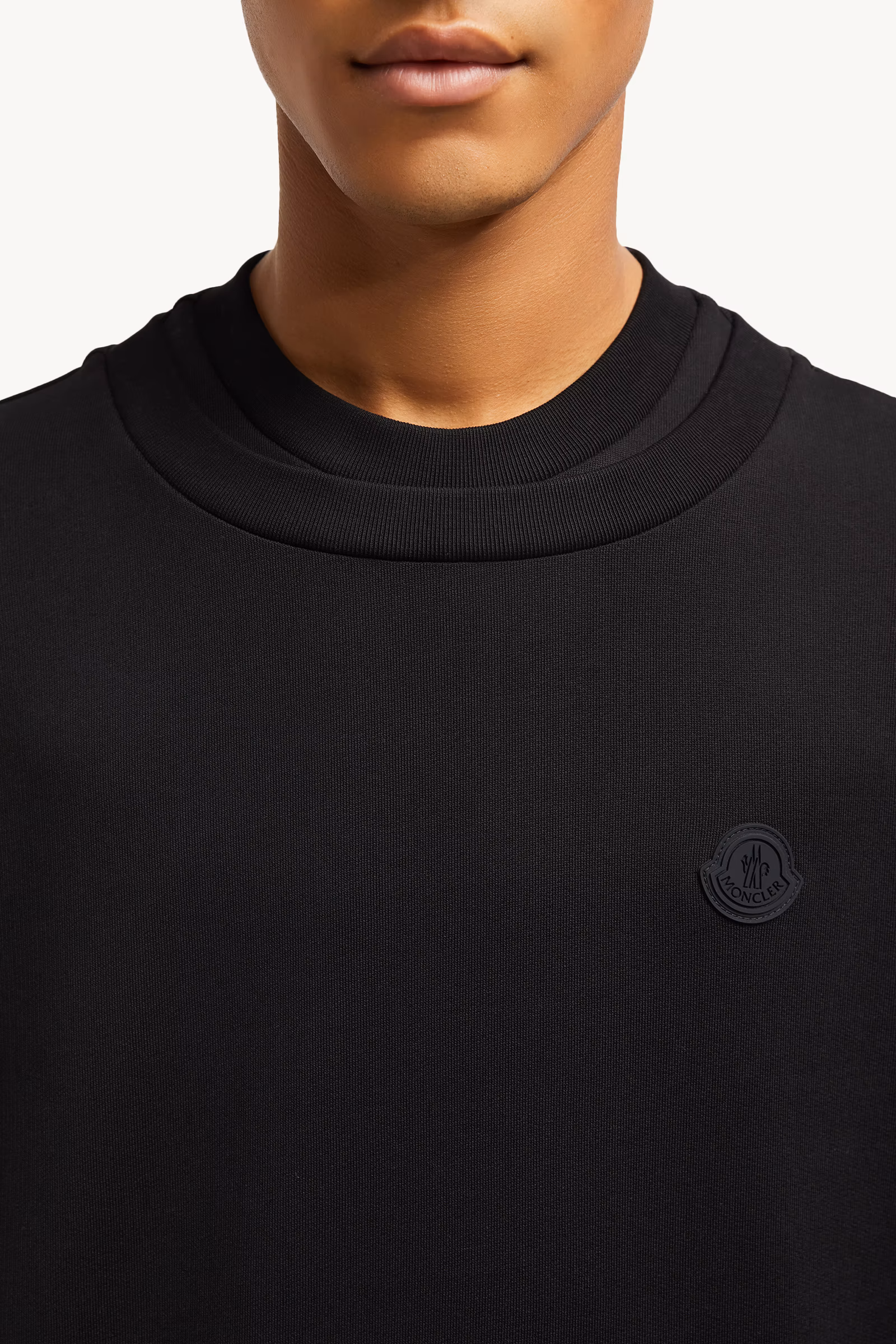 Double Collar Cotton Sweatshirt