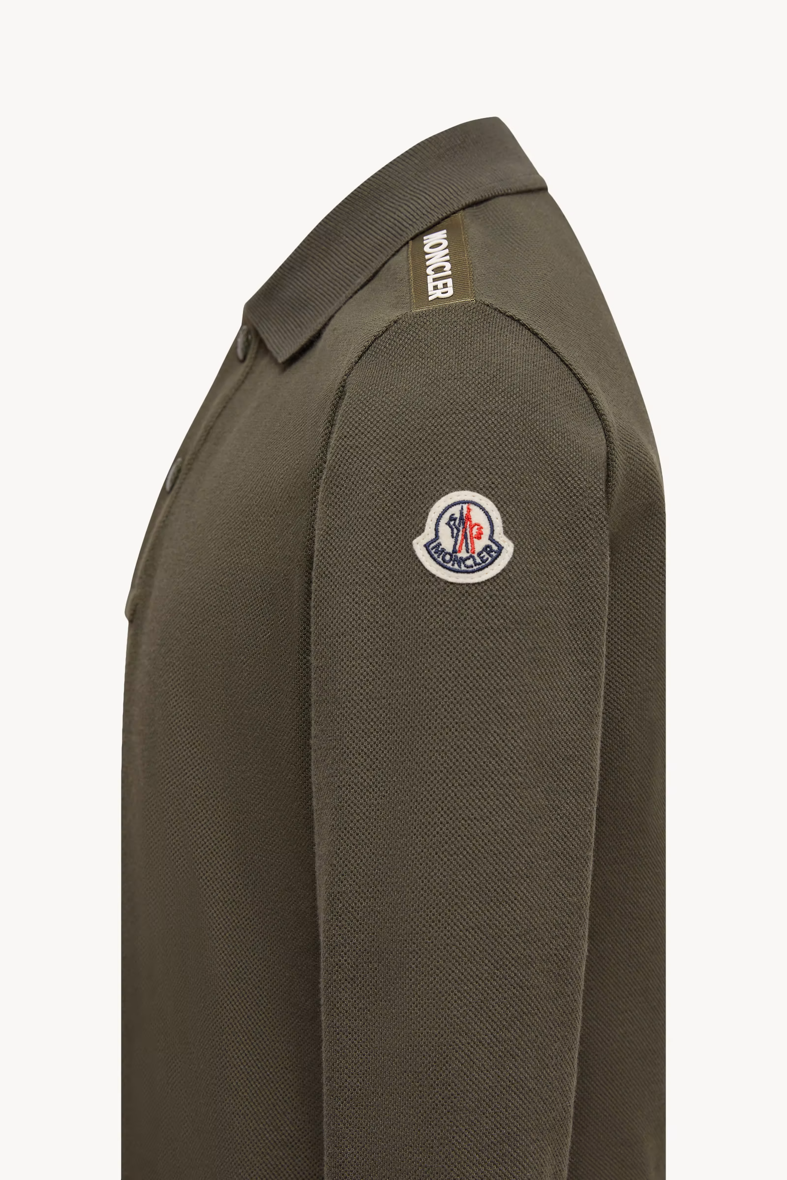 Cotton Piquet Long Sleeve Polo Shirt