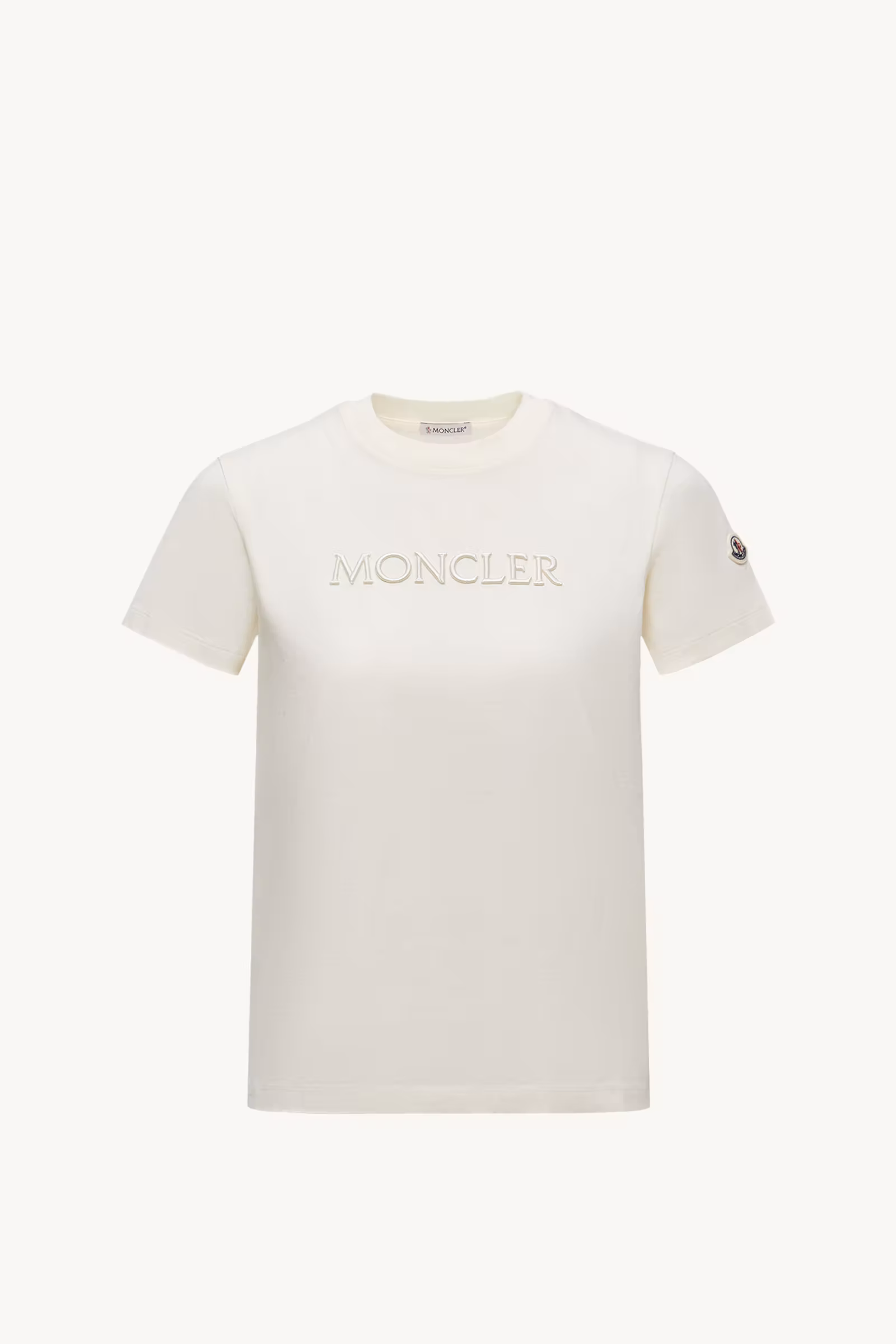 Embroidered Tonal Logo Cotton T-Shirt