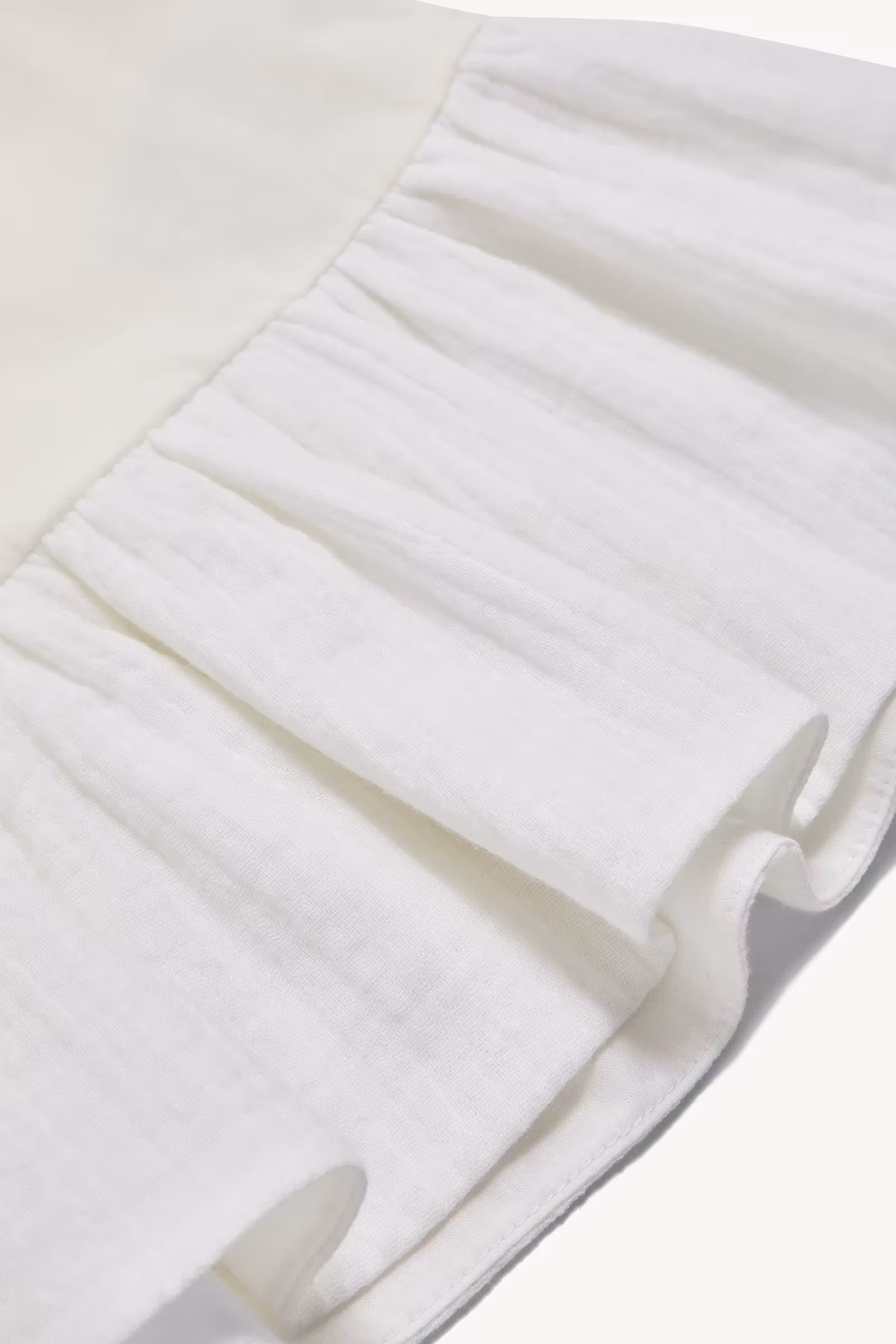 Gathered Cotton Dress