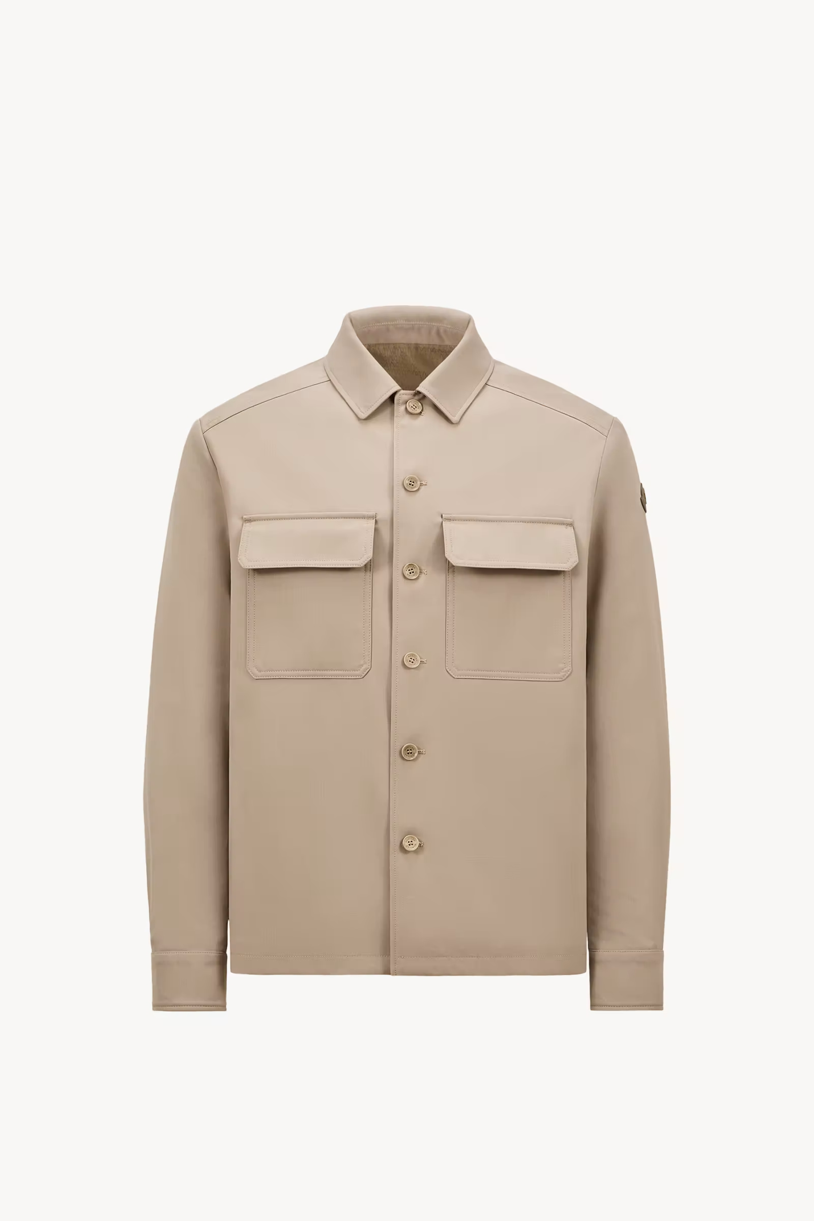 Wool Gabardine Long Sleeve Shirt