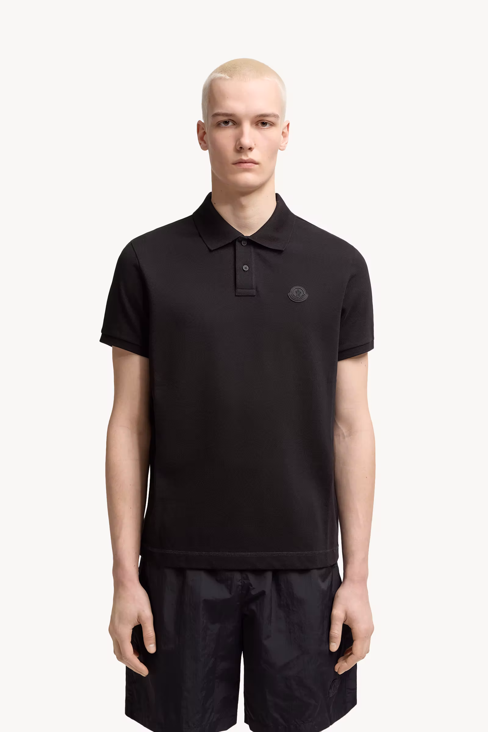 Logo Patch Cotton Piquet Polo Shirt