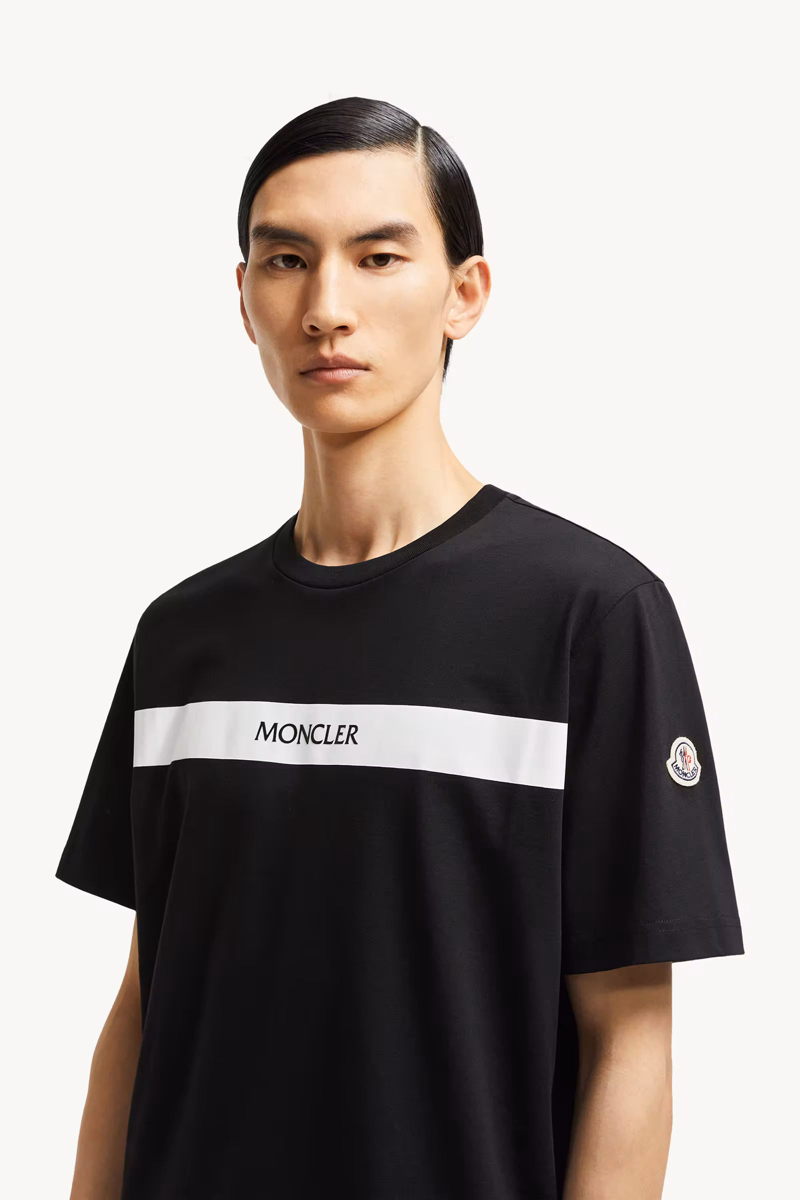 Rubberized Logo Cotton T-Shirt