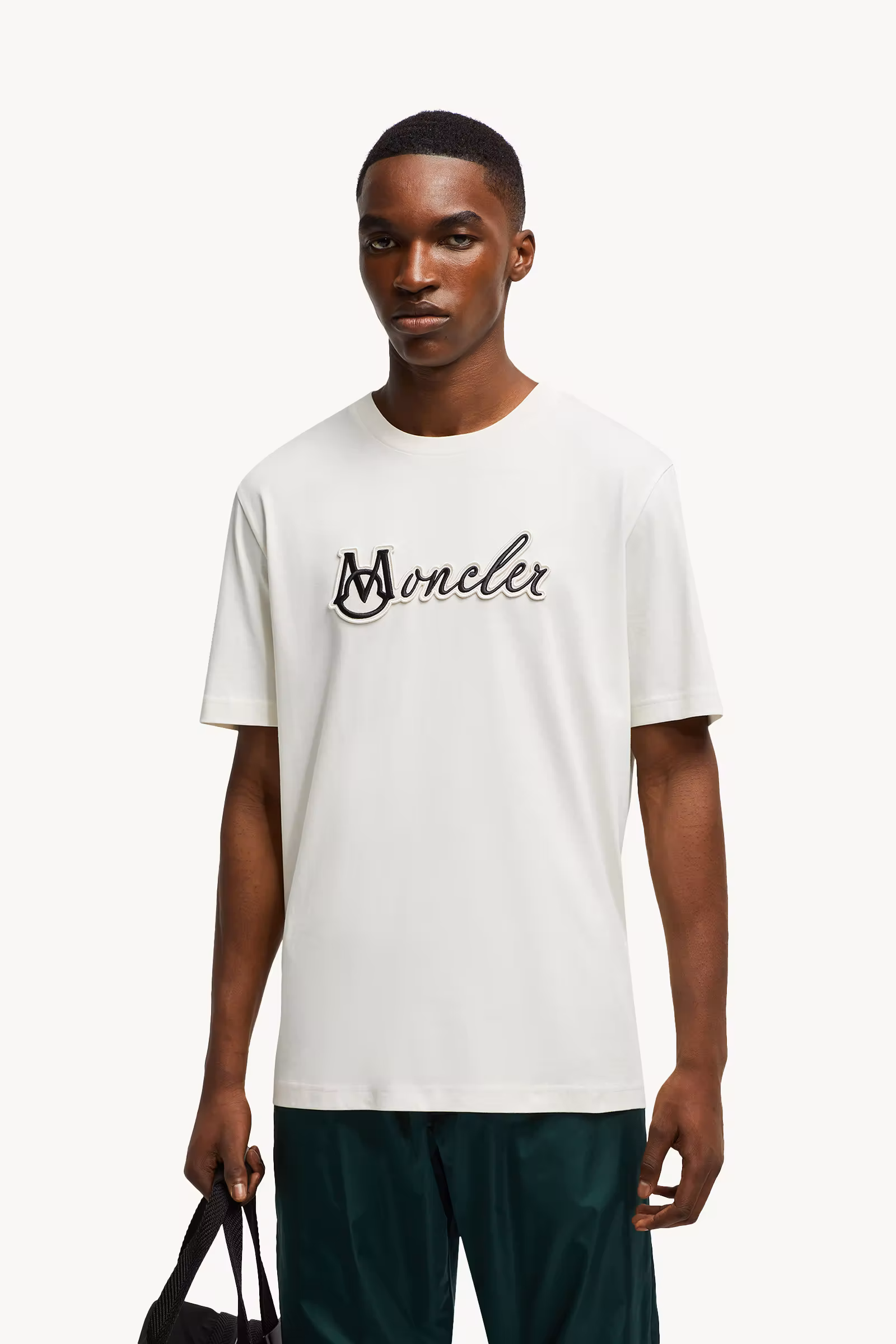 Embroidered Varsity Logo Cotton T-shirt