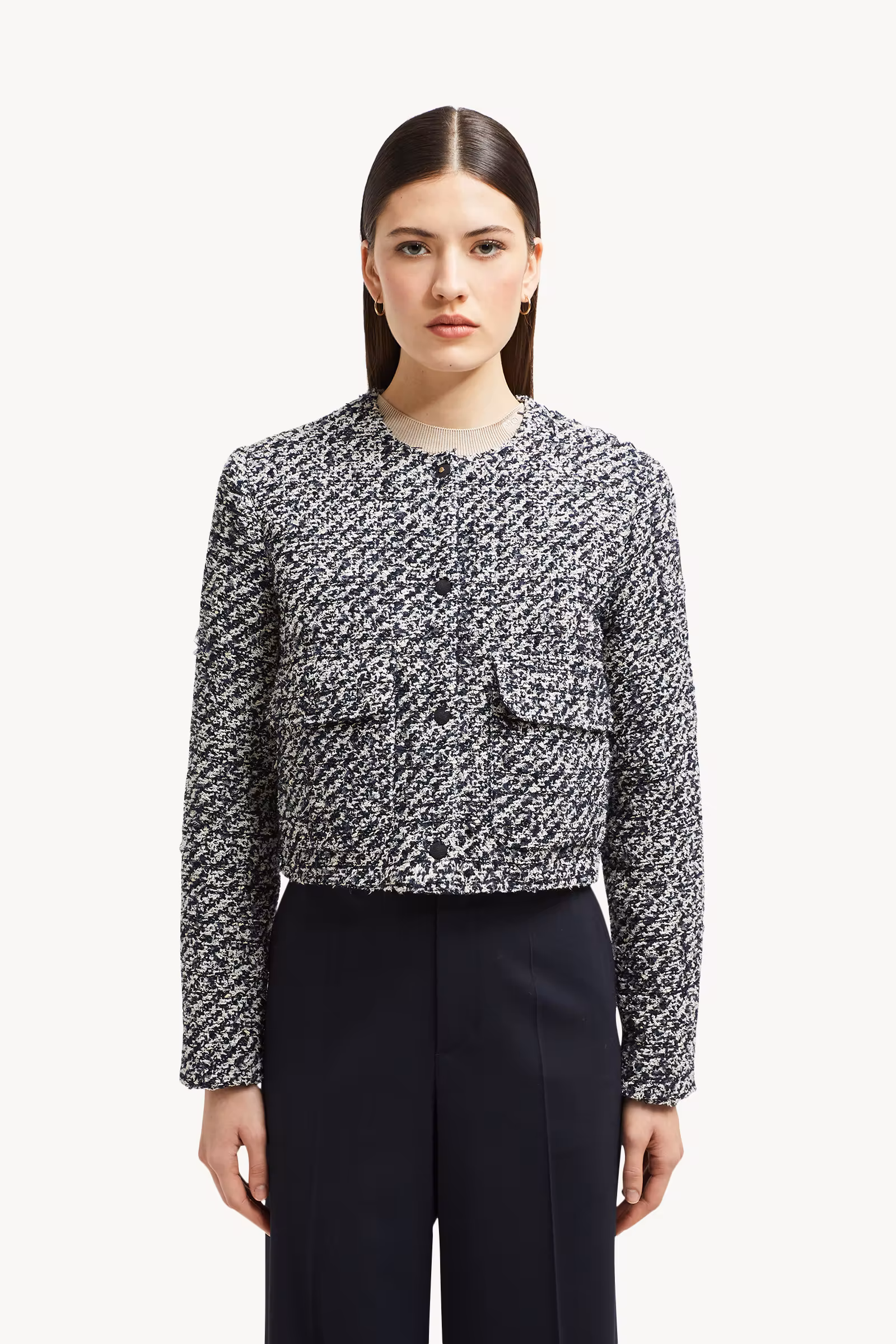 Dauphin Tweed Short Down Jacket