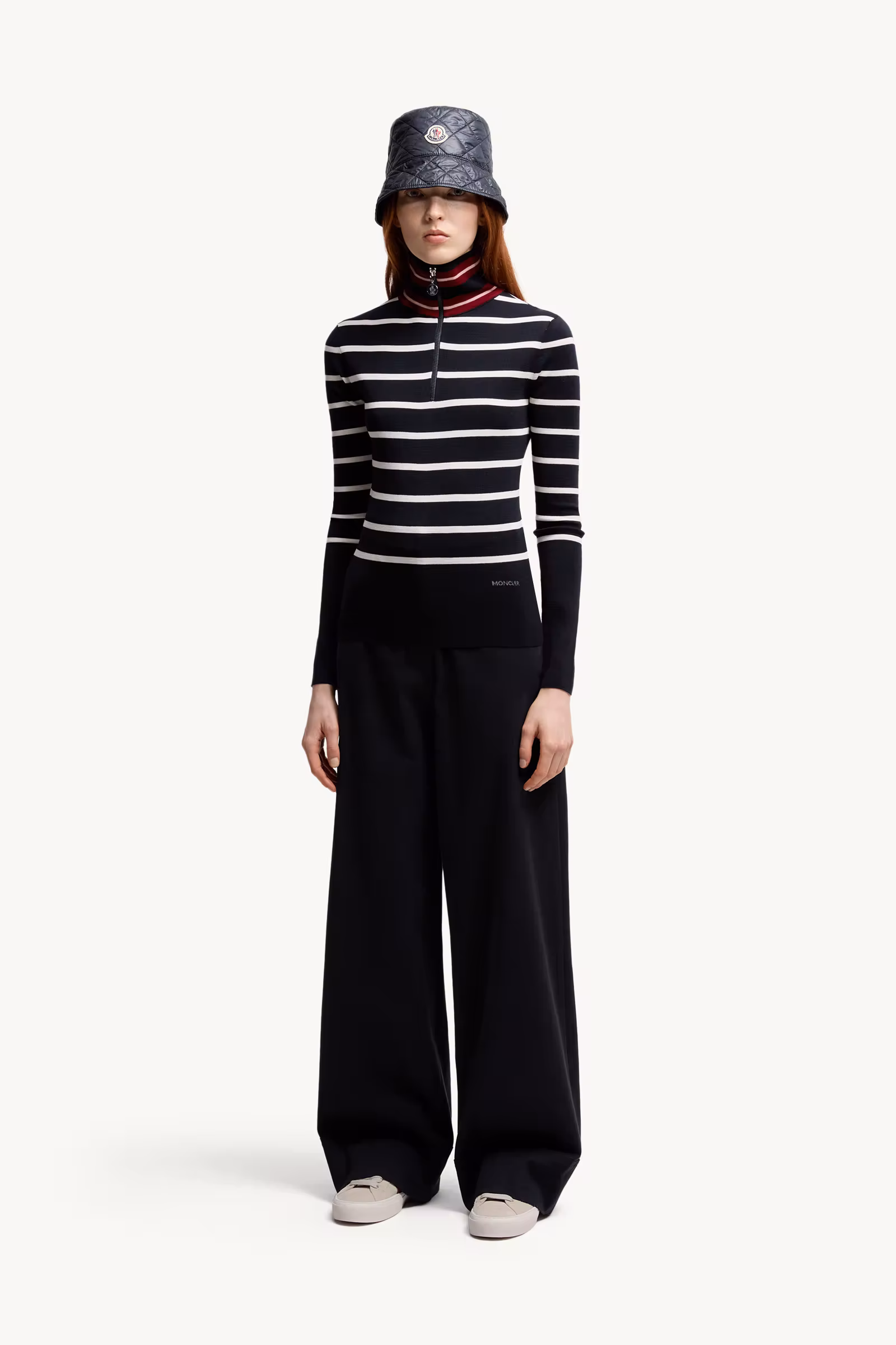 Striped Wool Turtleneck Sweater
