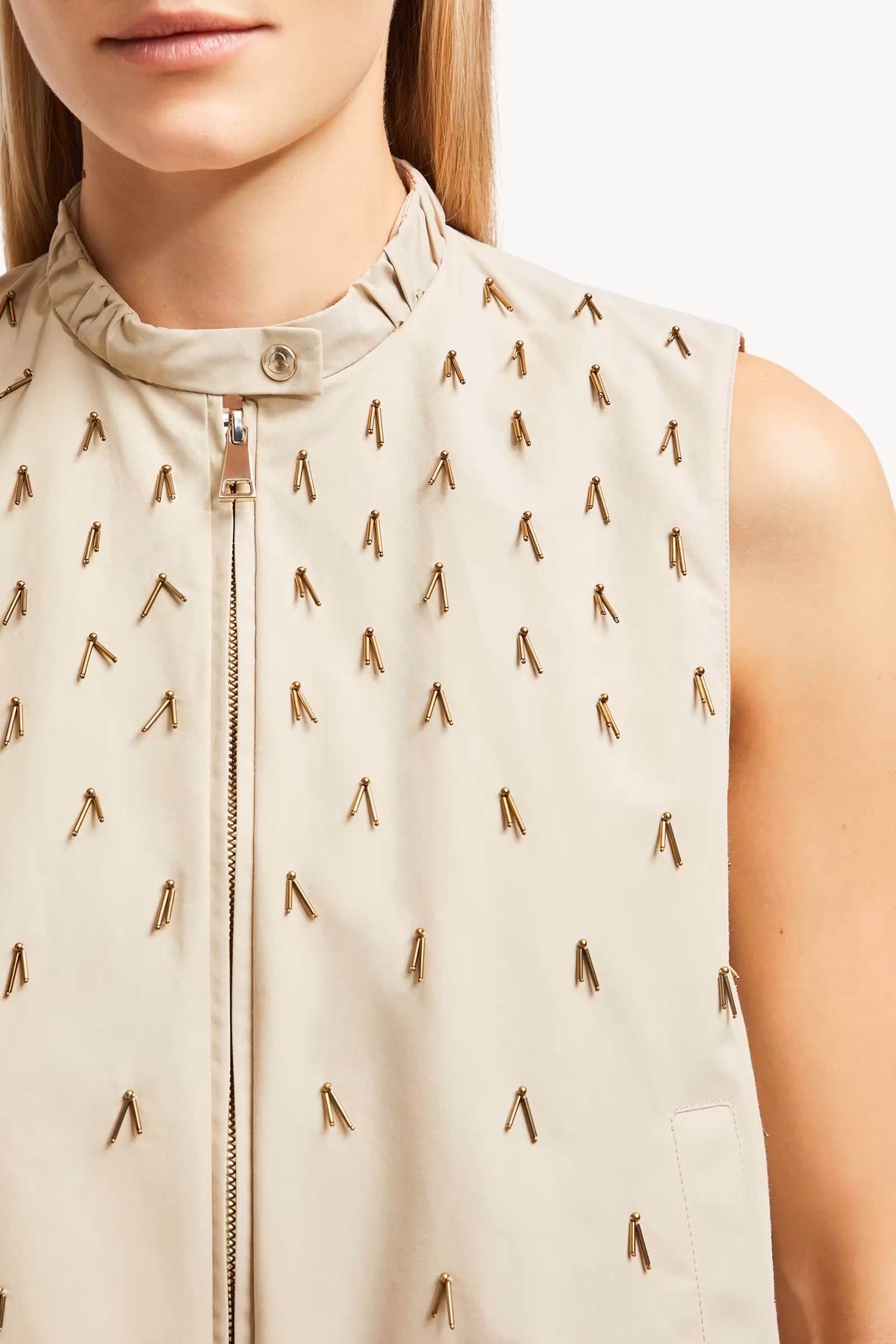 Gruilly Beaded Cotton Vest