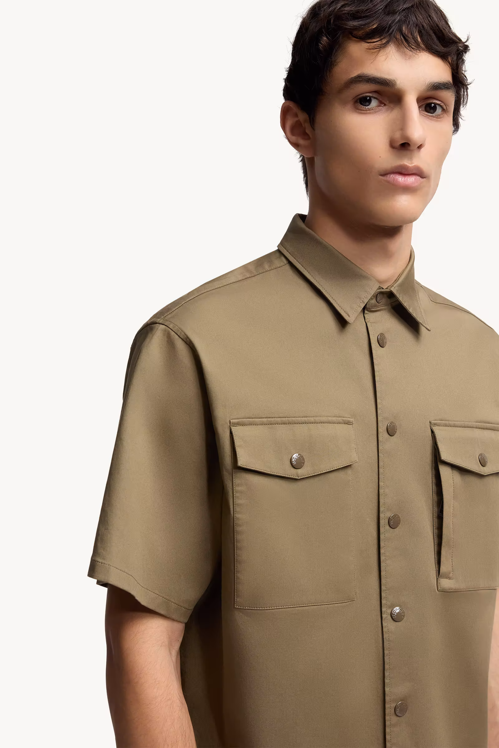 Cotton Gabardine Short Sleeve Shirt