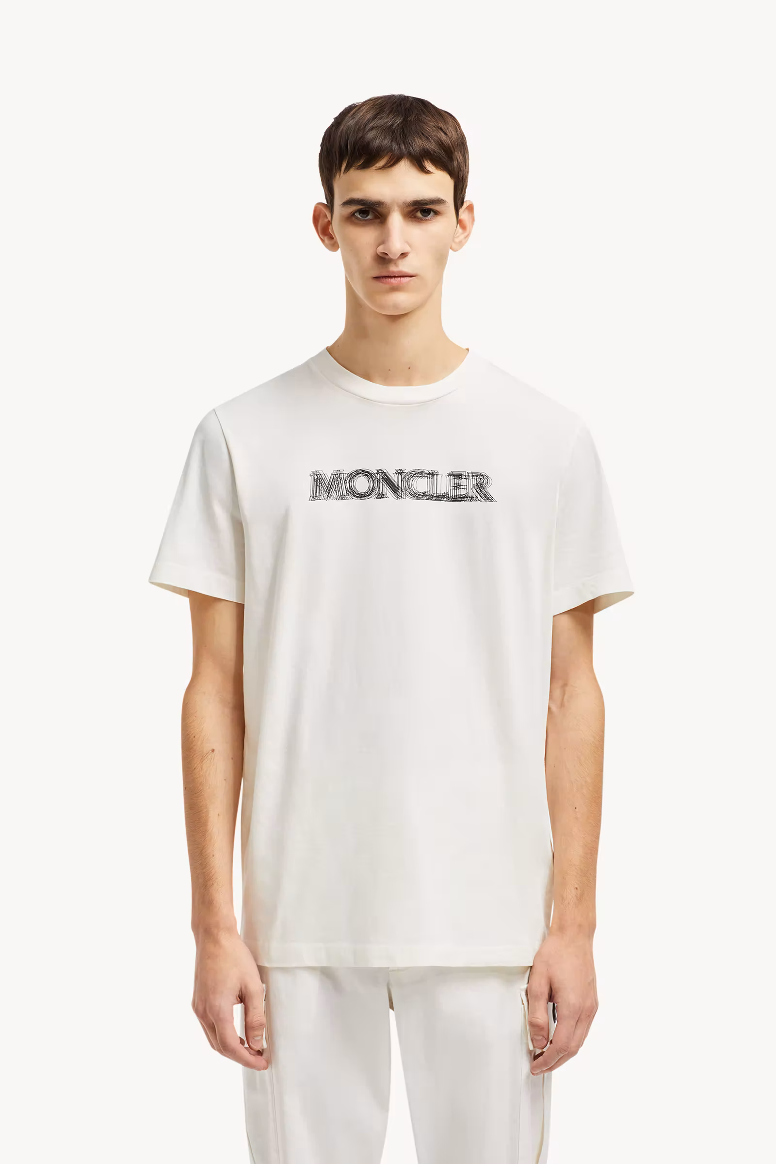 Blurred Logo Cotton T-Shirt