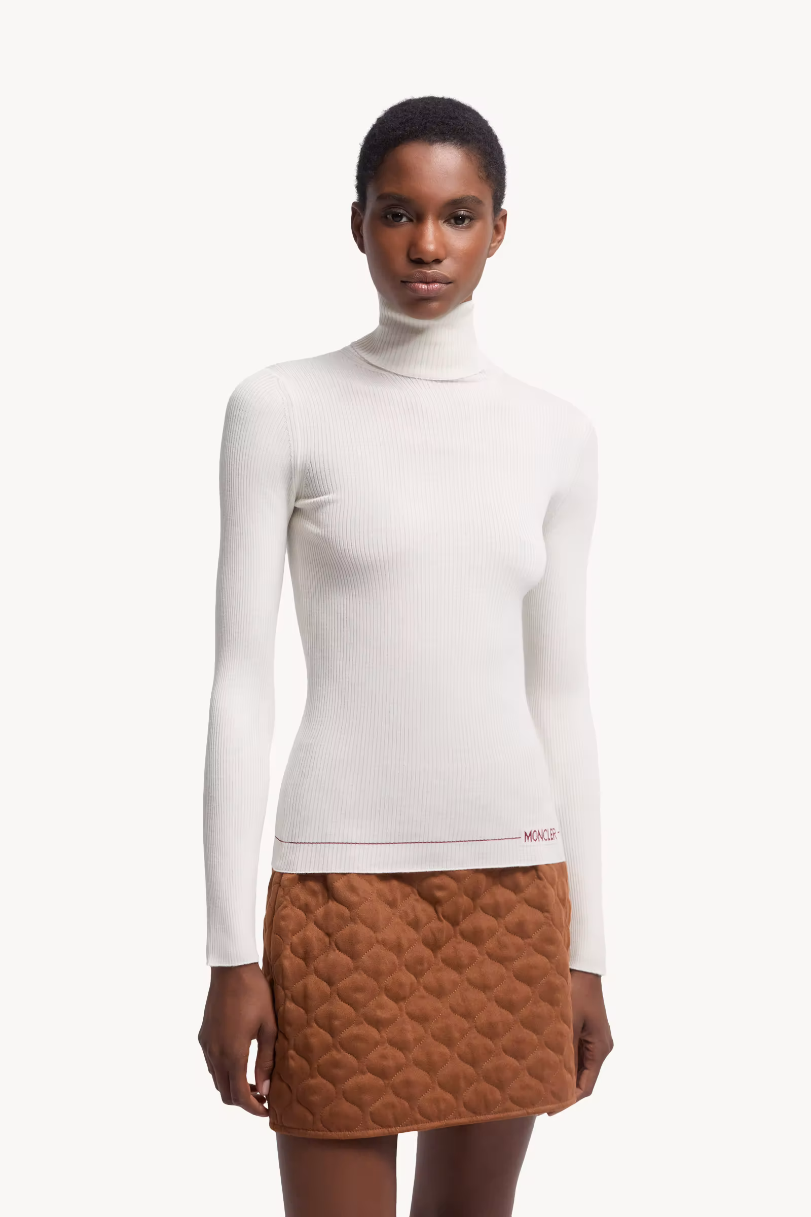 Logo Wool Turtleneck Sweater