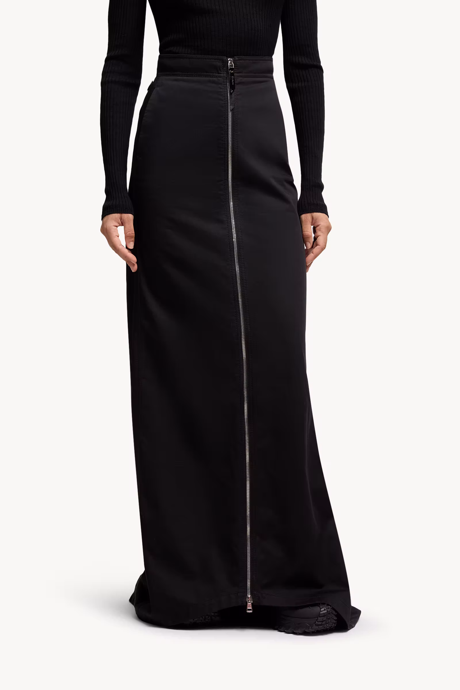Moncler x EE72 by Edward Enninful Cotton Gabardine Maxi Skirt