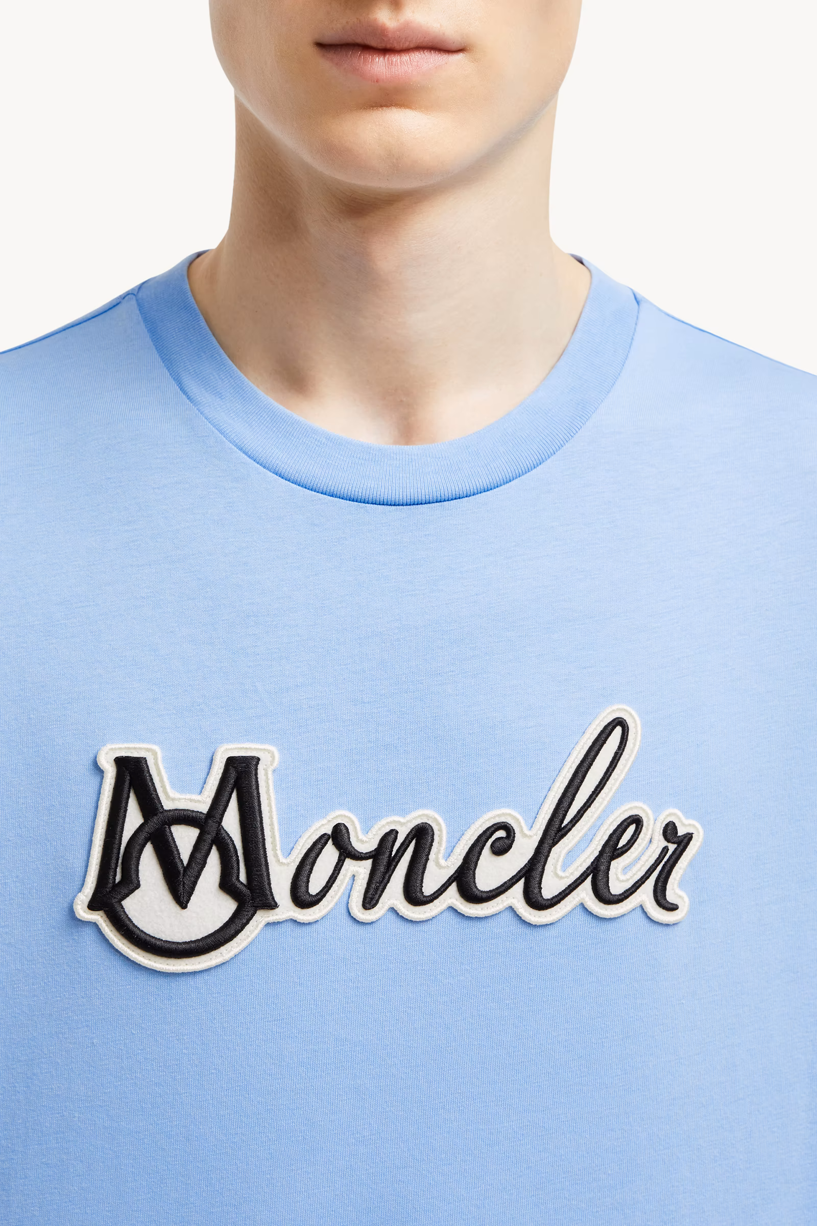 Embroidered Varsity Logo Cotton T-shirt