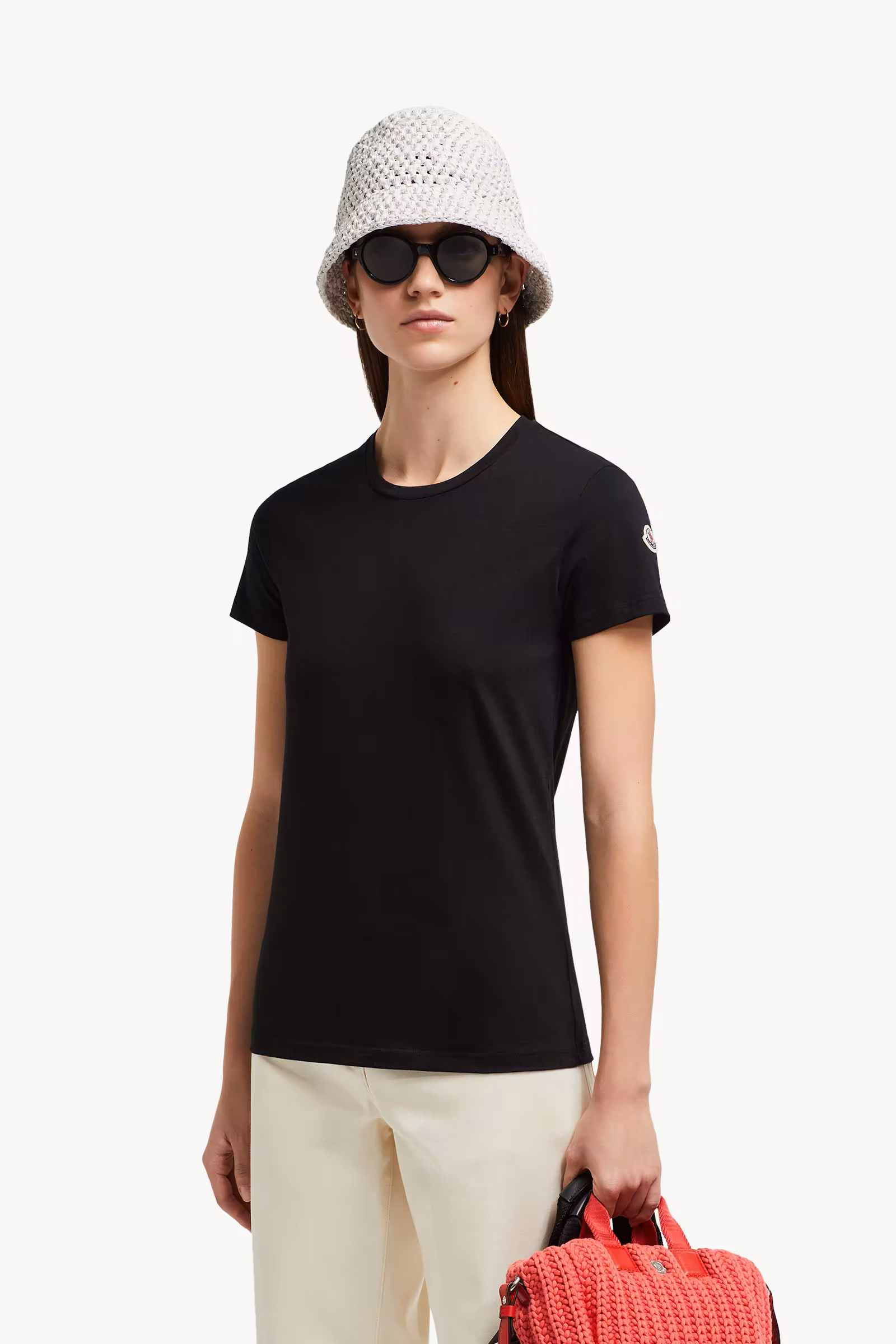 Logo Patch Cotton Jersey T-Shirt