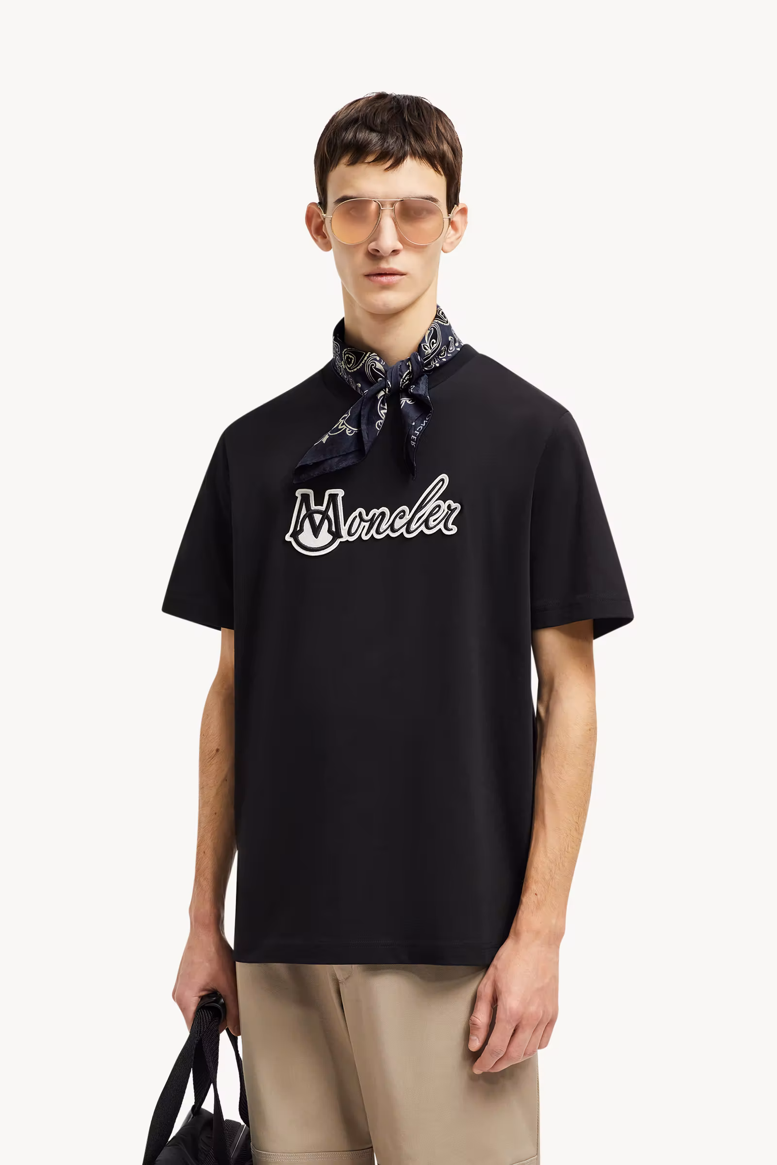 Embroidered Varsity Logo Cotton T-shirt