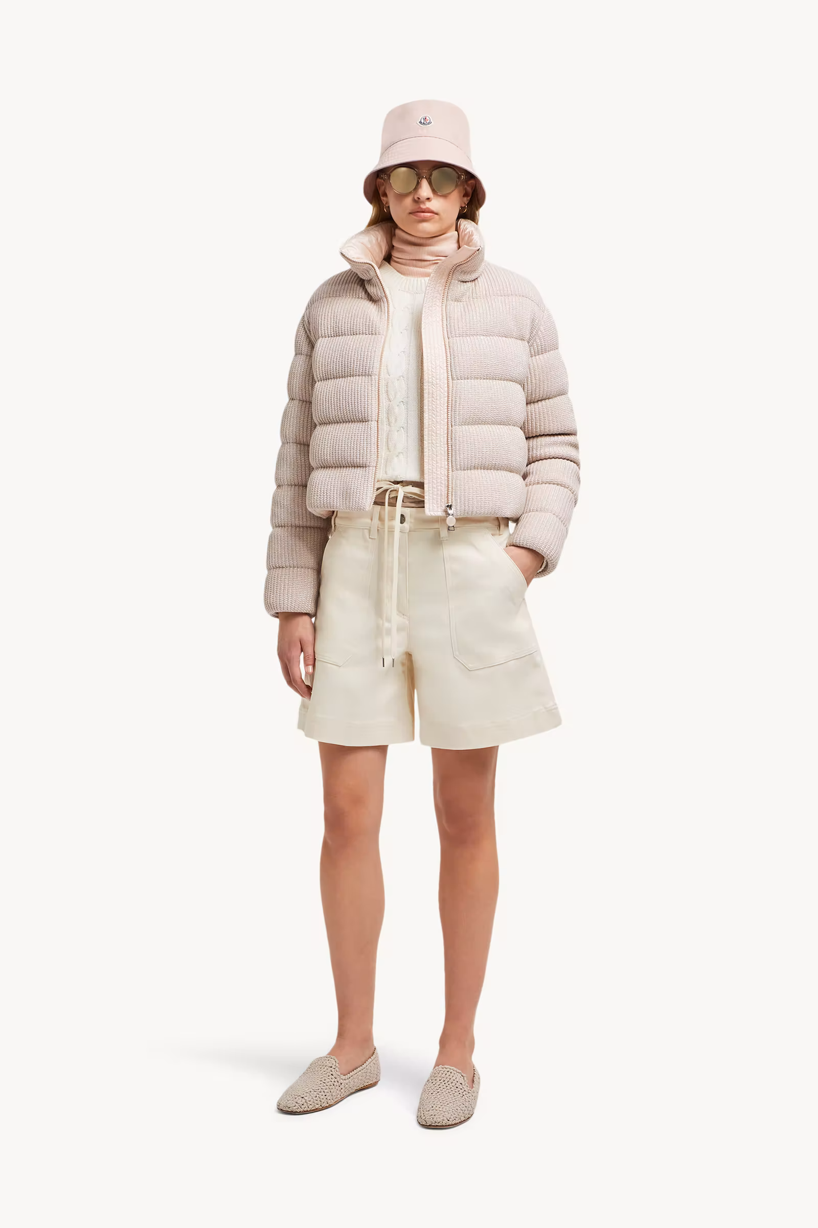 Thoiry Laminated Cotton Short Down Jacket