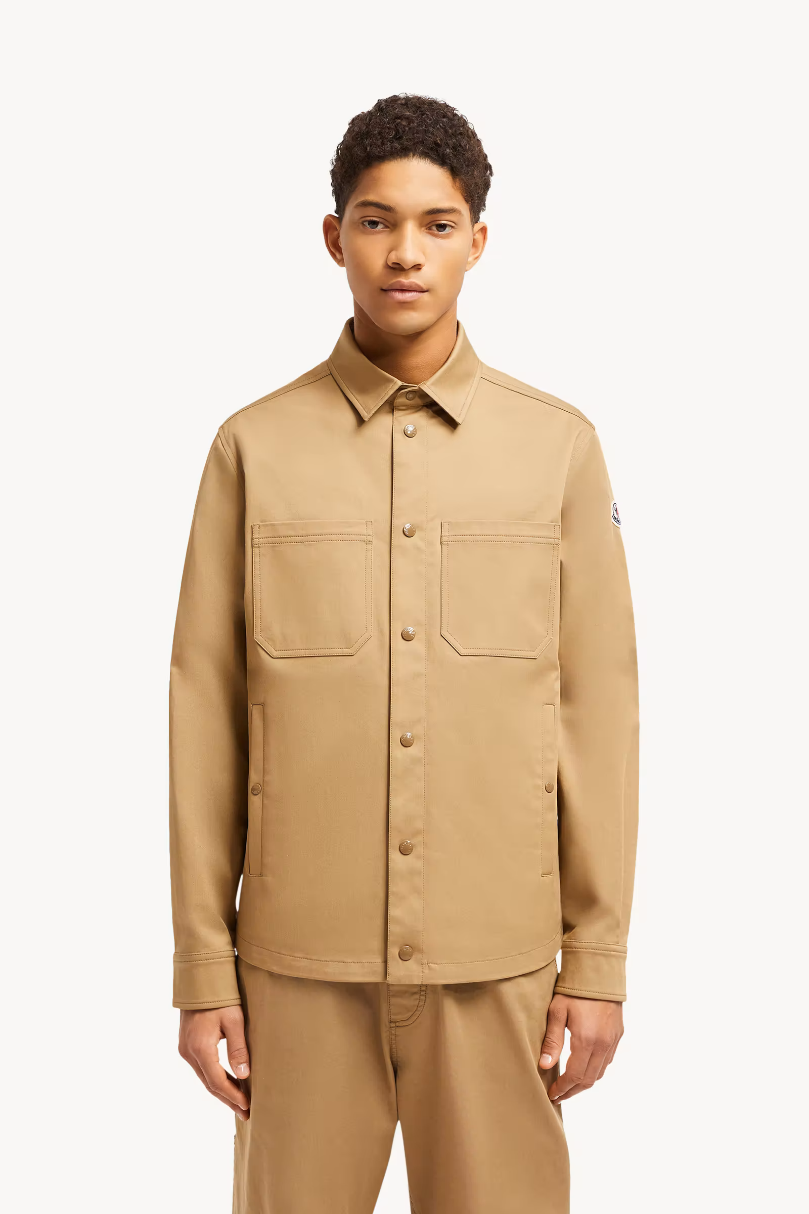 Cotton Gabardine Shirt Jacket