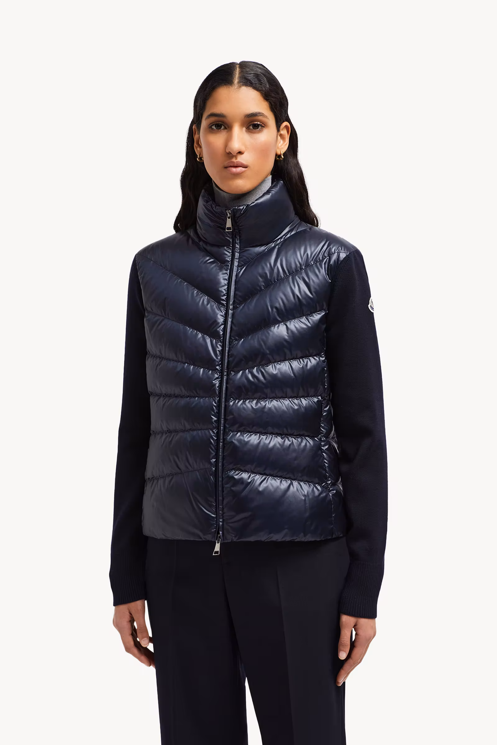 Padded Wool Cardigan