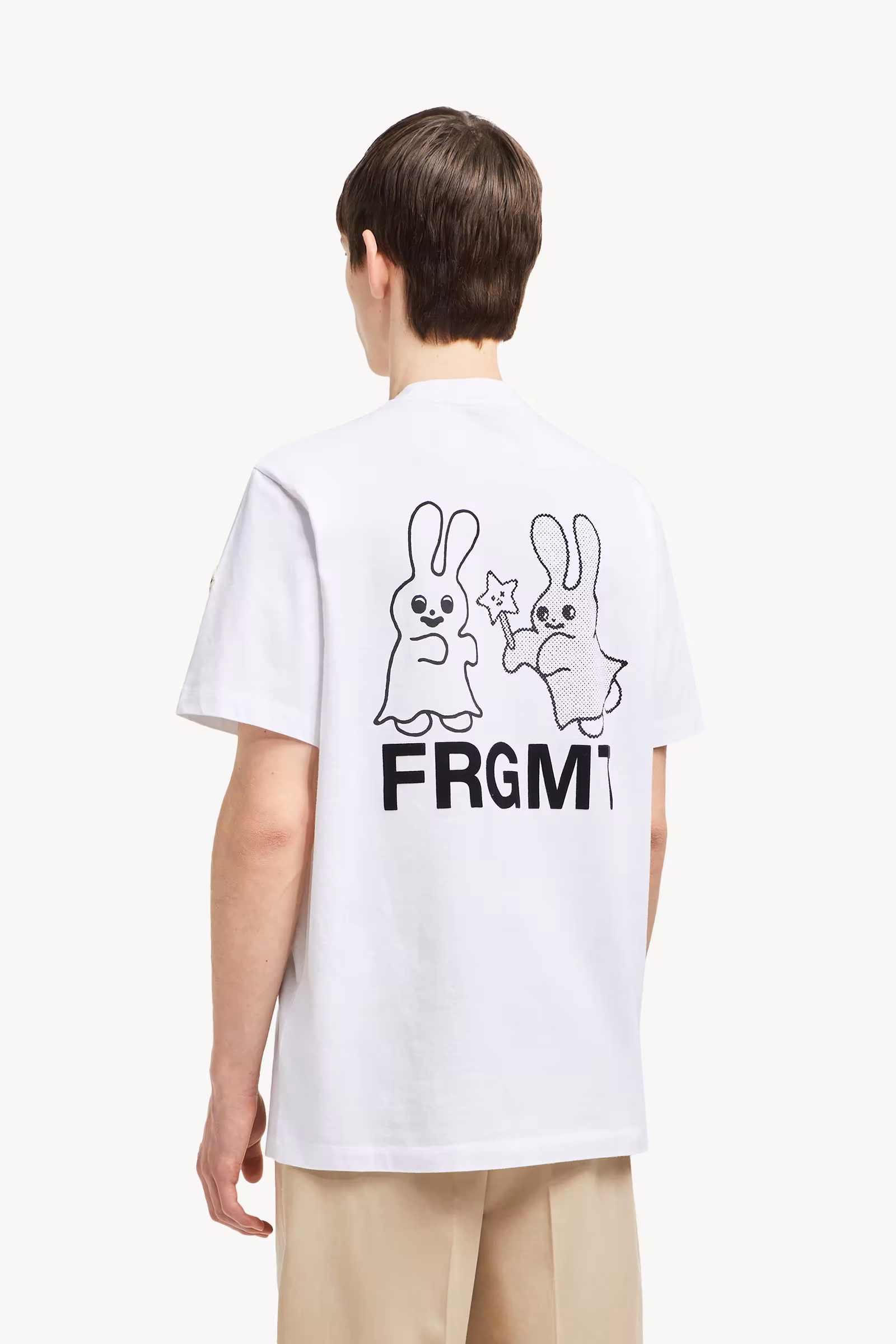 Moncler x FRGMT Cartoon Logo Cotton T-Shirt