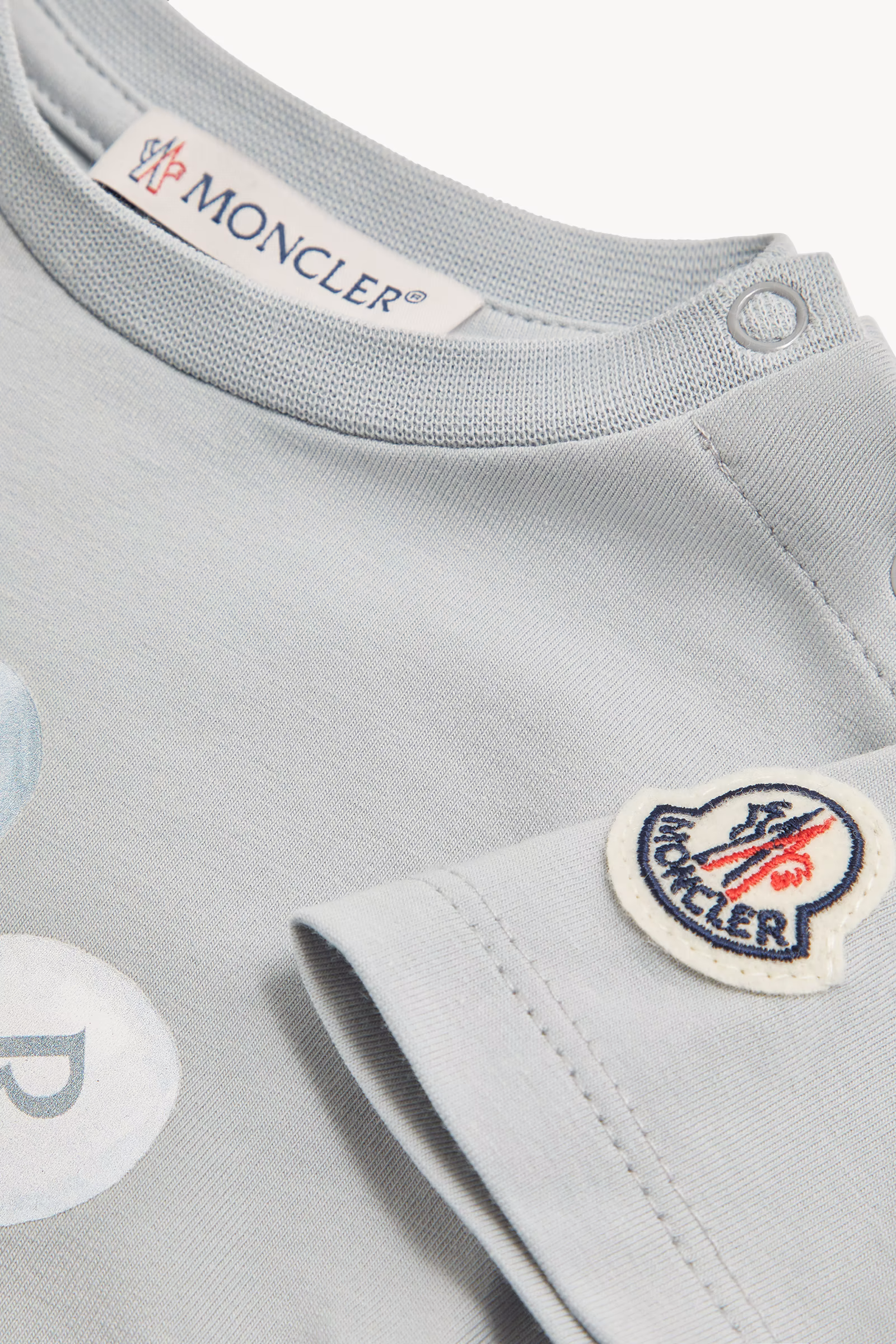 Teddy Bear Motif Cotton T-Shirt