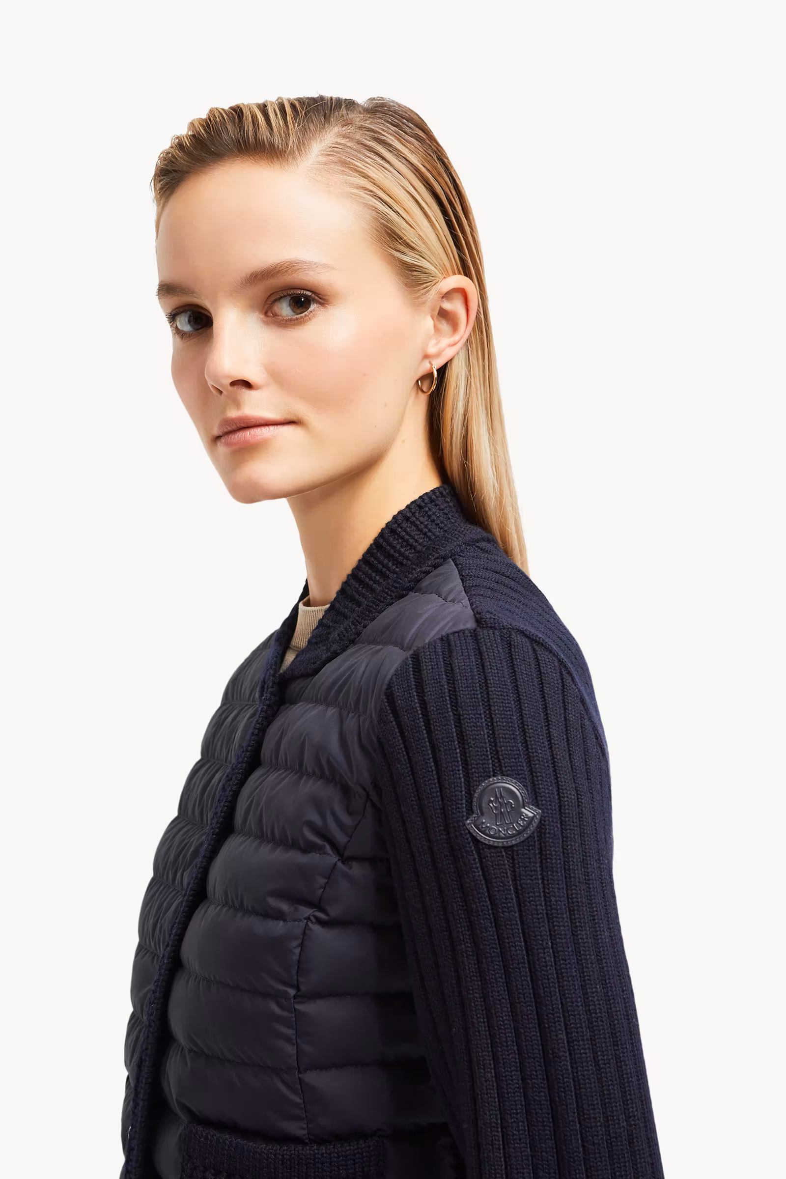 Padded Wool Cardigan