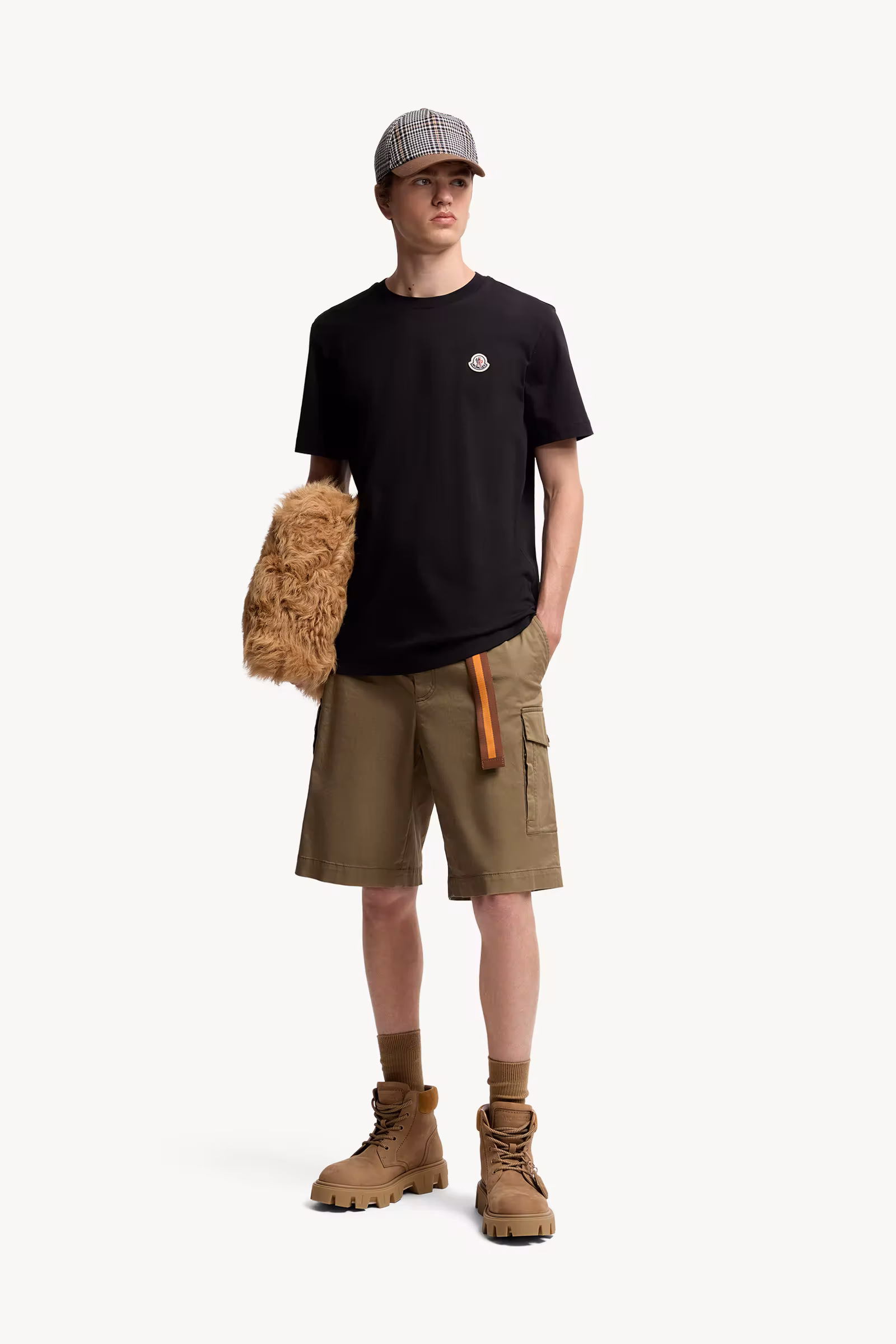 Logo Patch Cotton T-Shirt (Pack of Three)