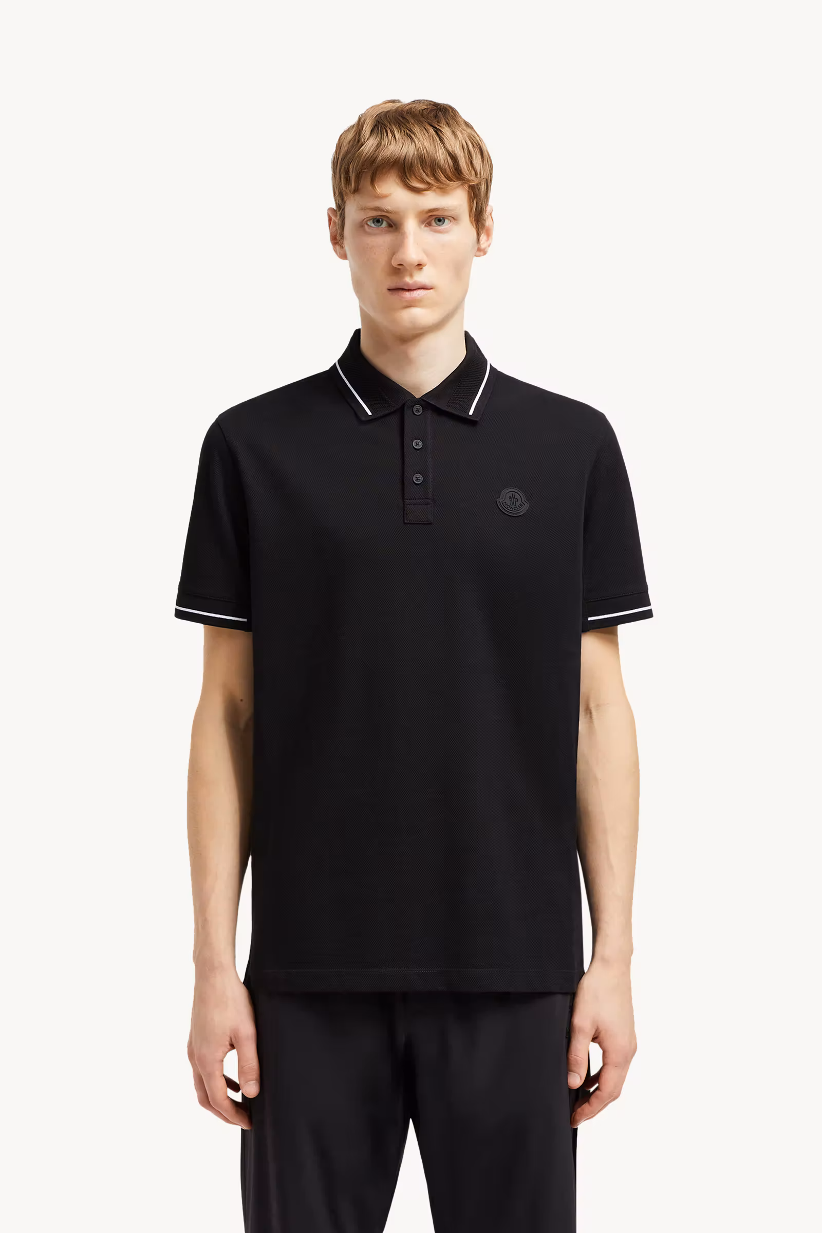 Logo Patch Cotton Polo Shirt