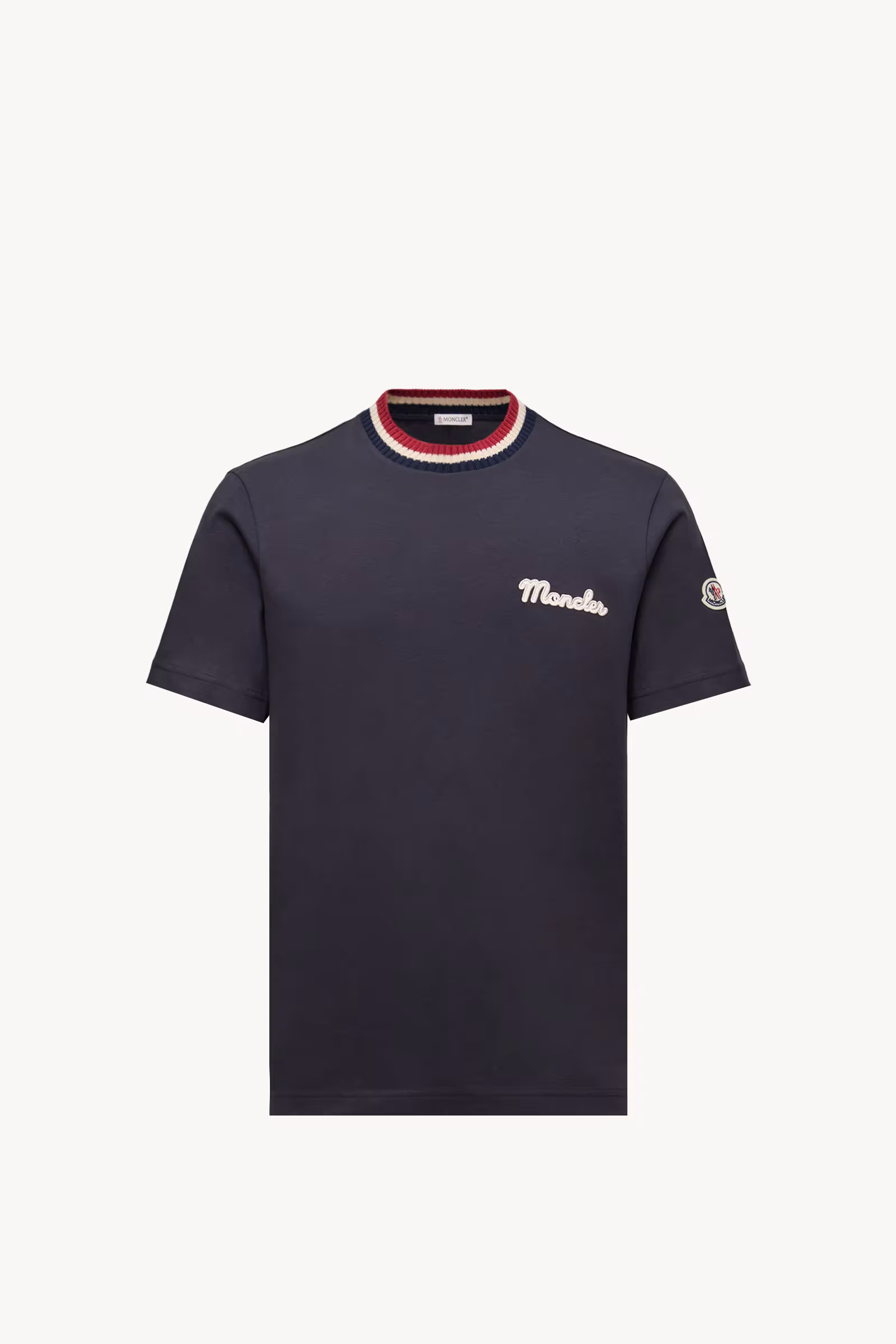 Embroidered Logo Cotton T-Shirt