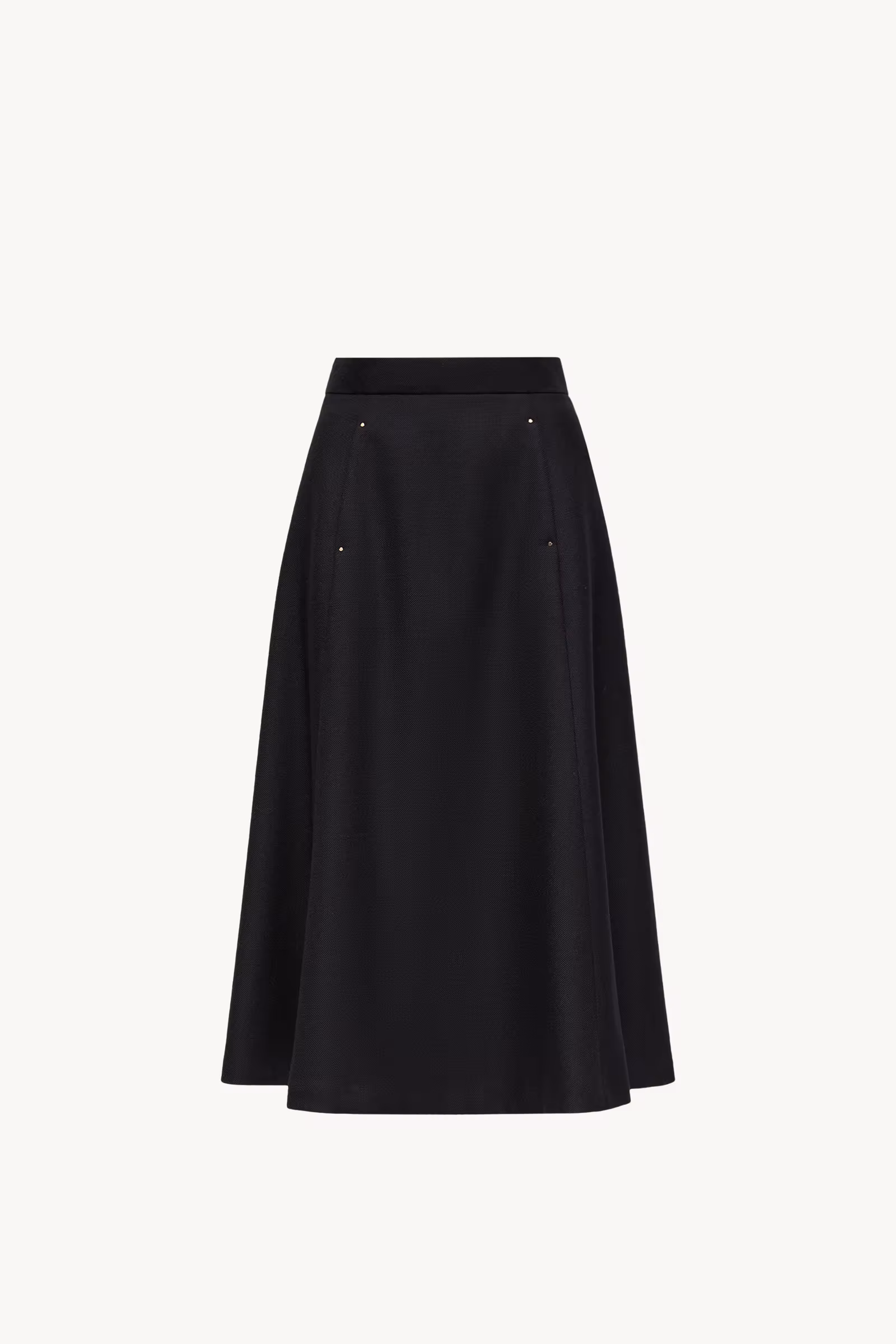 Mouliné Wool Midi Skirt