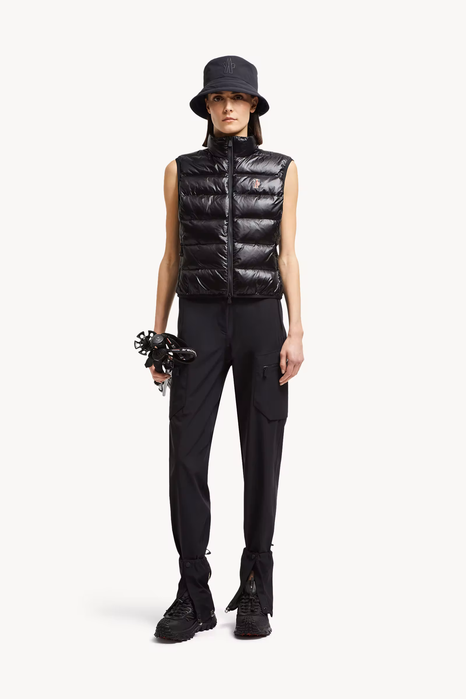 Padded Zip-Up Jersey Vest