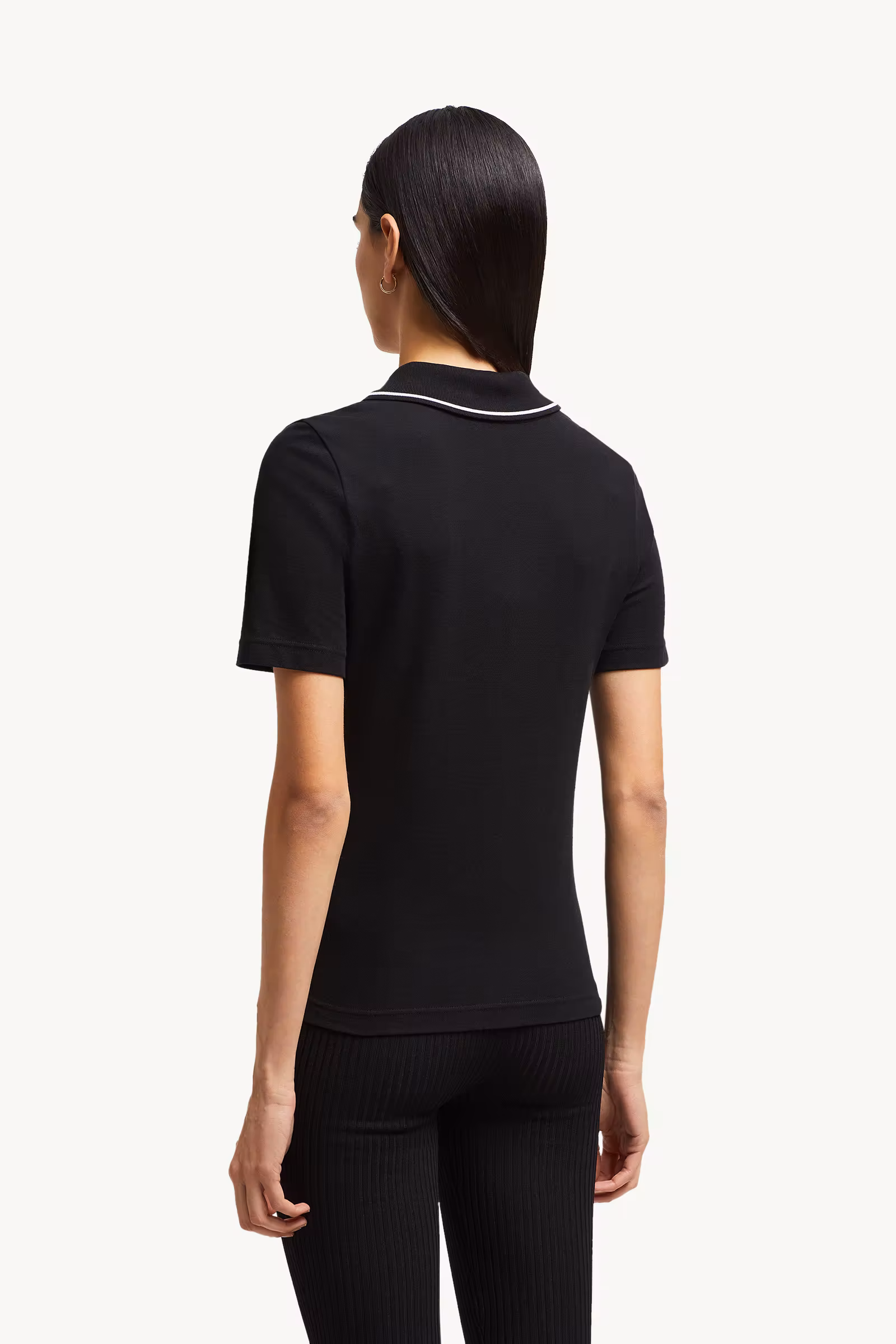 Logo Patch Cotton Piquet Polo Shirt
