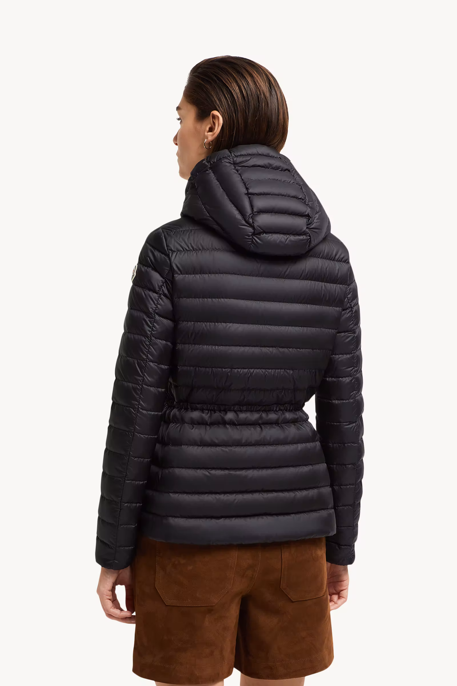 Raie Packable Hooded Short Down Jacket