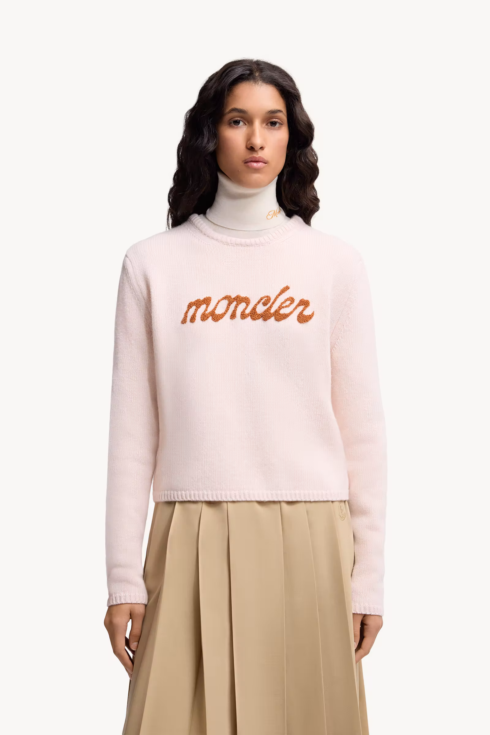 Embroidered Logo Wool & Cashmere Sweater