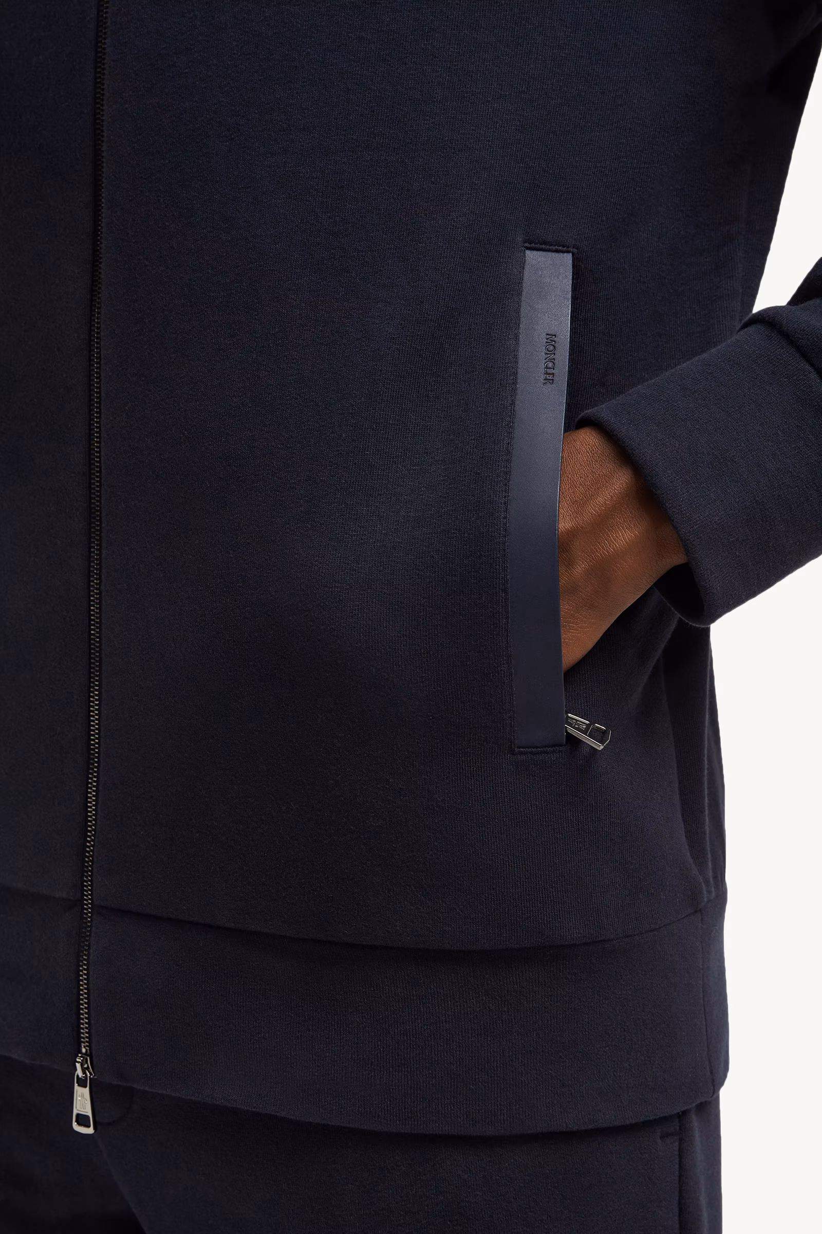 Suede-Trimmed Cotton & Cashmere Sweatshirt