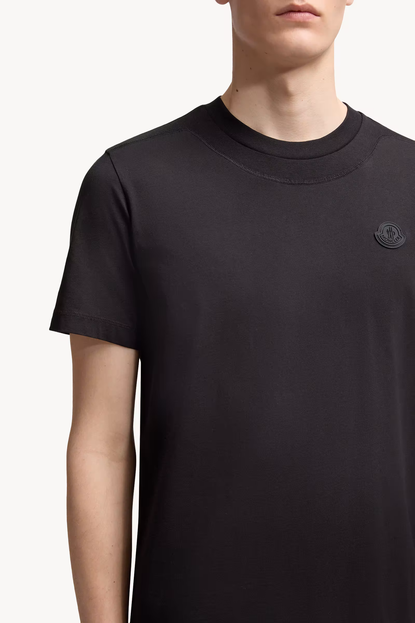 Logo Patch Cotton T-Shirt