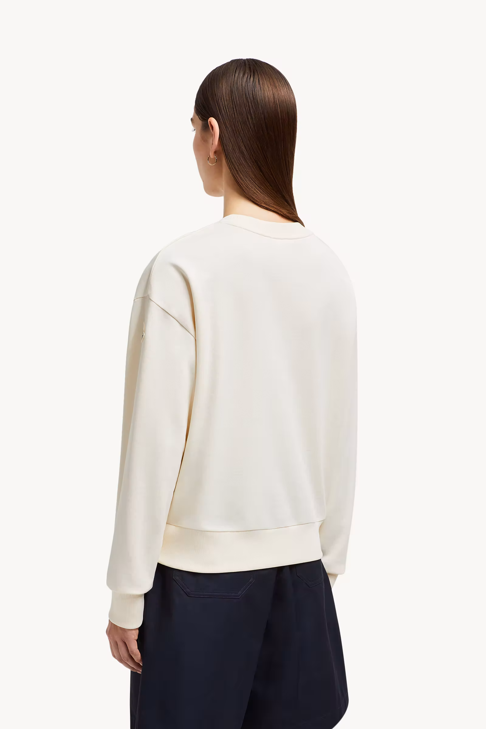 Embroidered Tonal Logo Cotton Sweatshirt