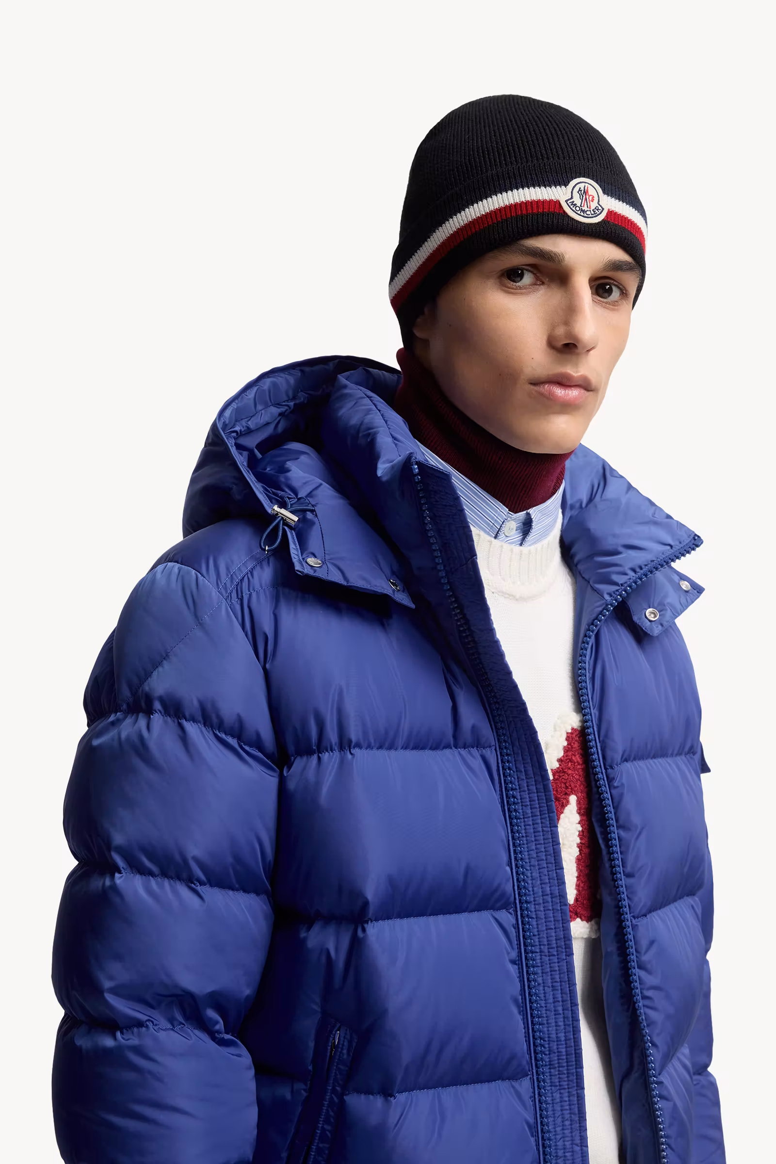 Tricolor Wool Beanie