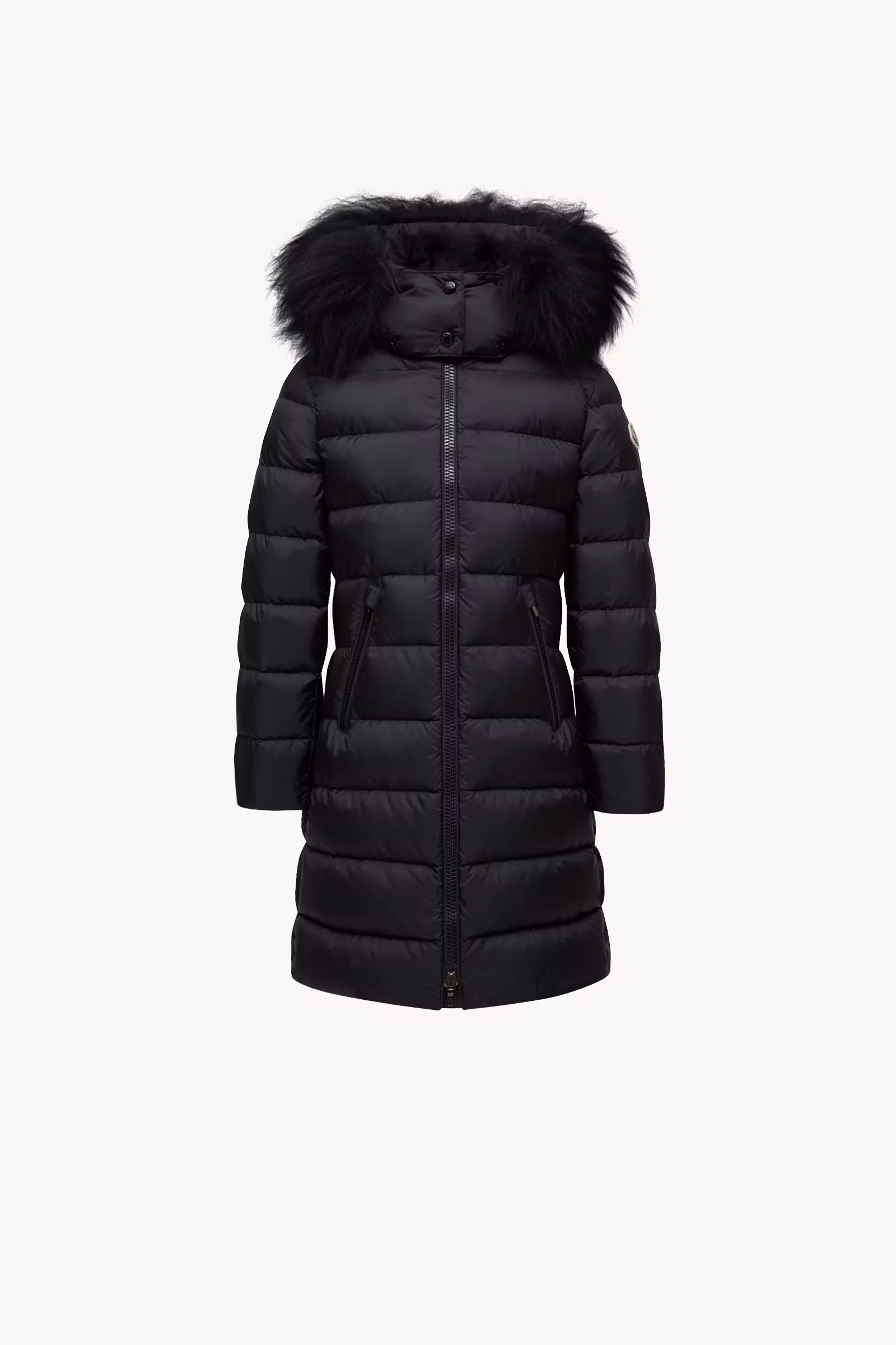 Abelle Hooded Shearling-Trimmed Down Jacket