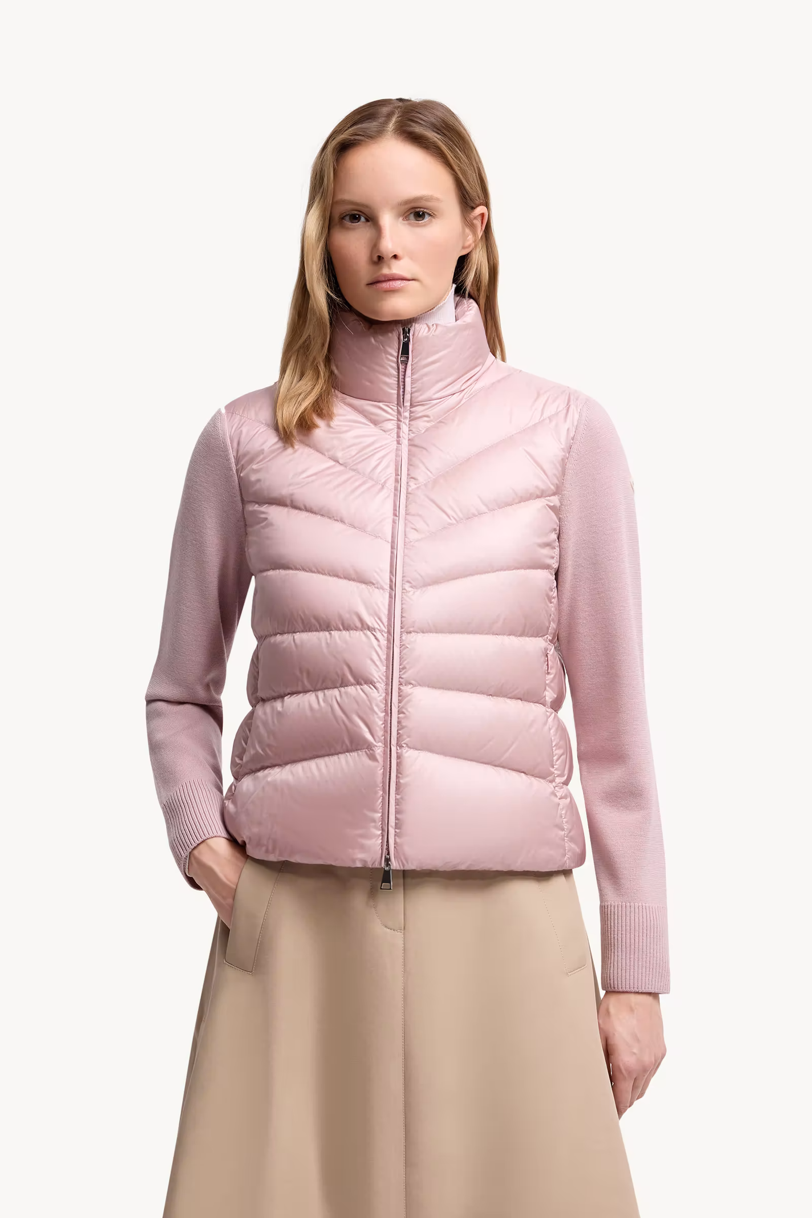 Padded Wool Cardigan