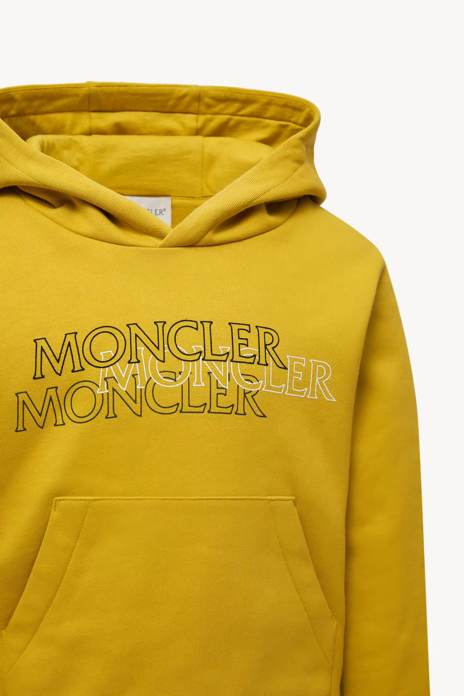 Triple Logo Cotton Hoodie