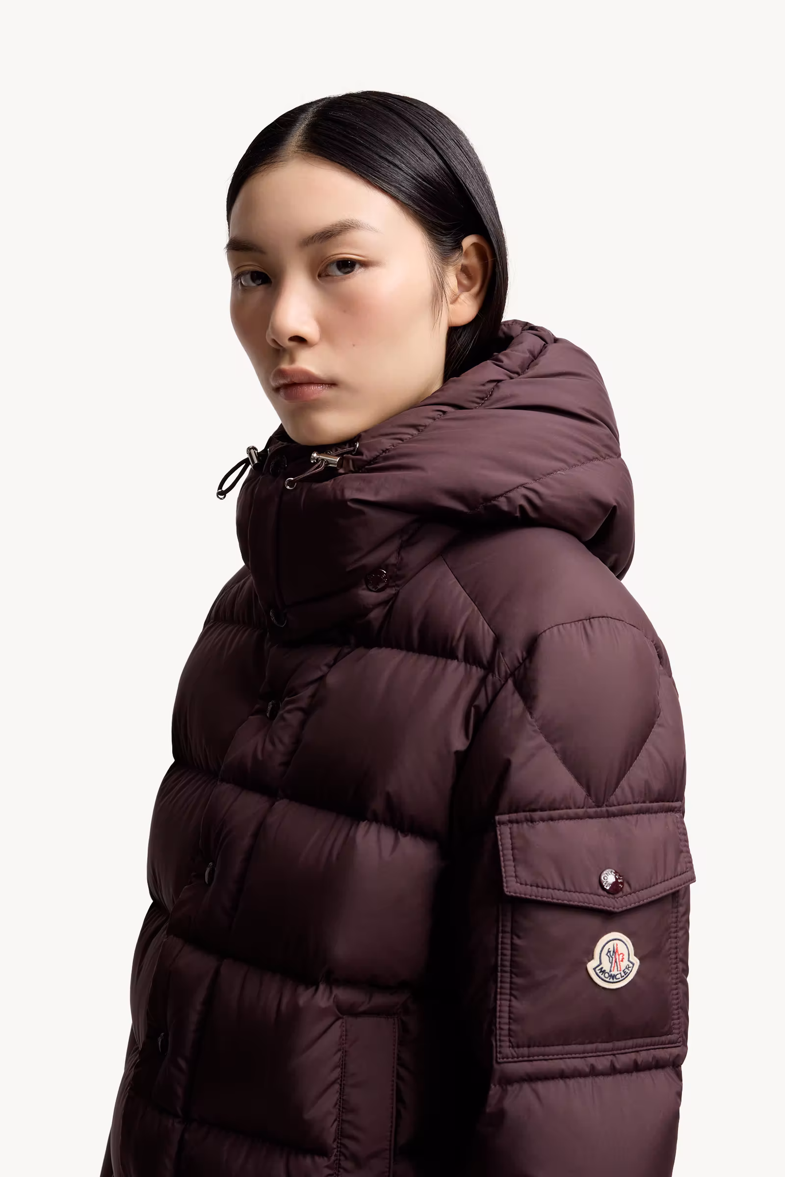 Moncler Maya 70 Hooded Short Down Jacket