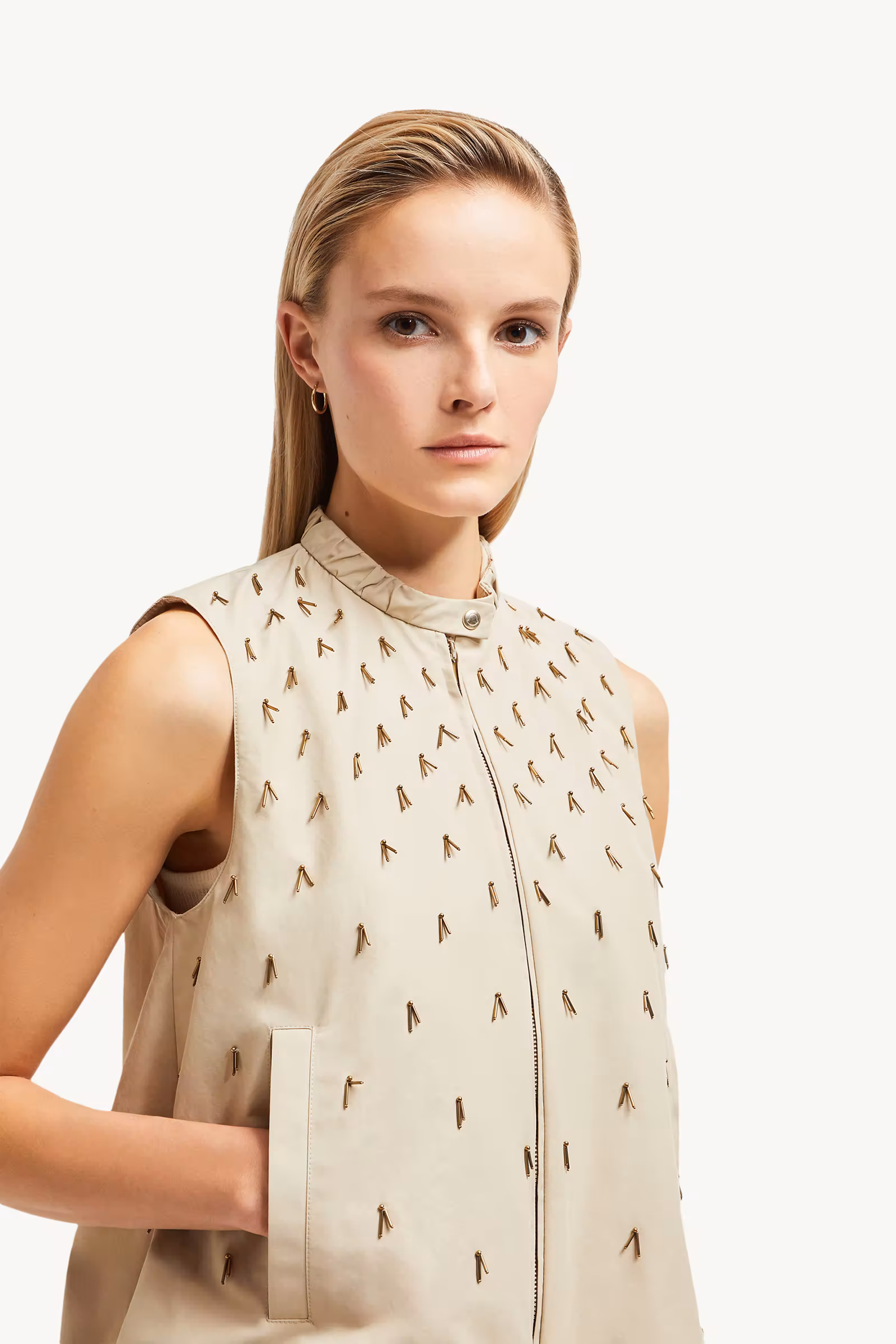 Gruilly Beaded Cotton Vest